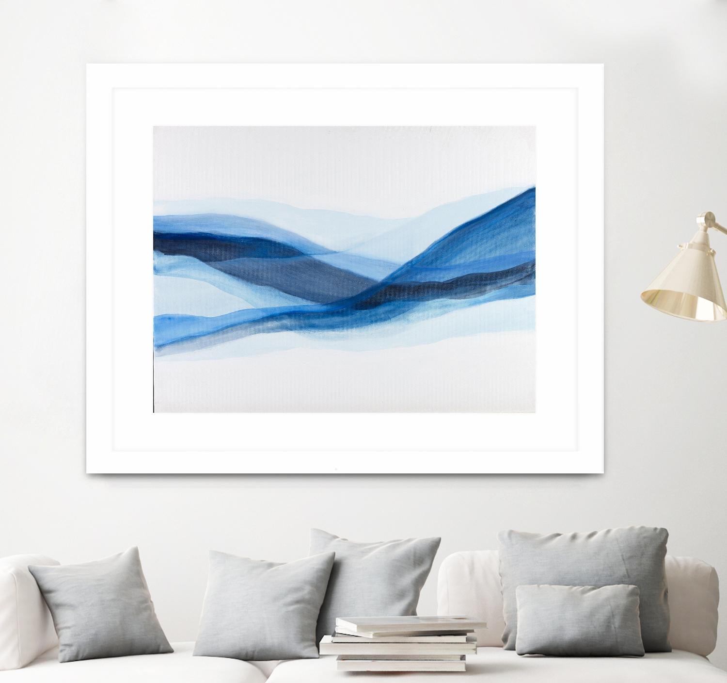 BALEINE by Marvin on GIANT ART - blue abstract