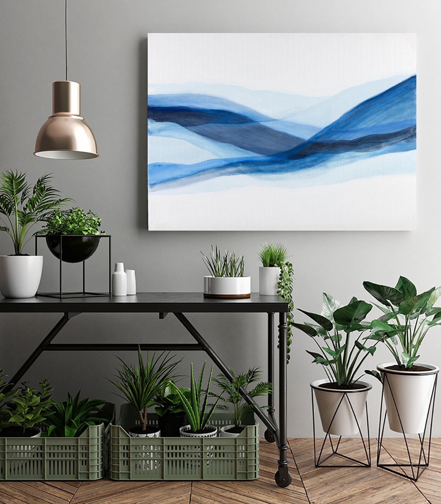 BALEINE by Marvin on GIANT ART - blue abstract