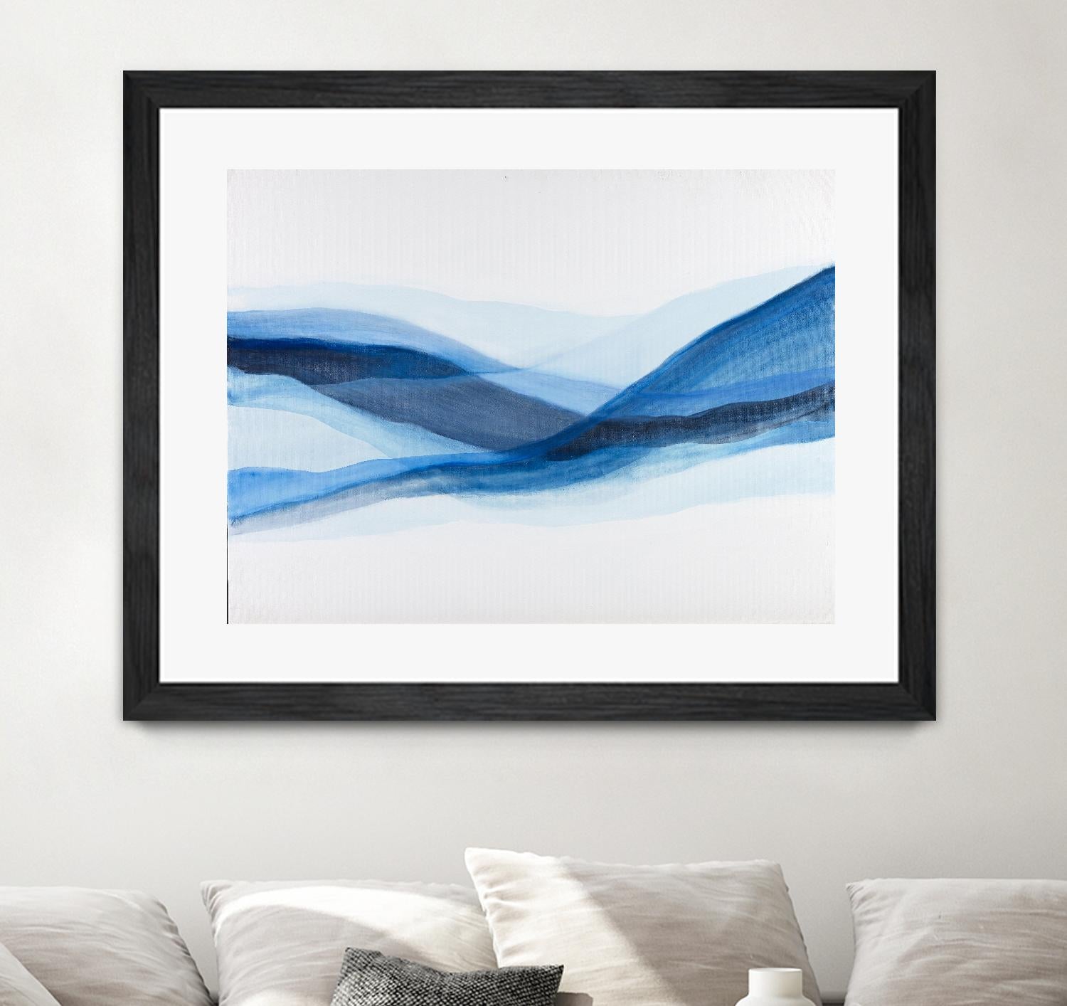 BALEINE by Marvin on GIANT ART - blue abstract