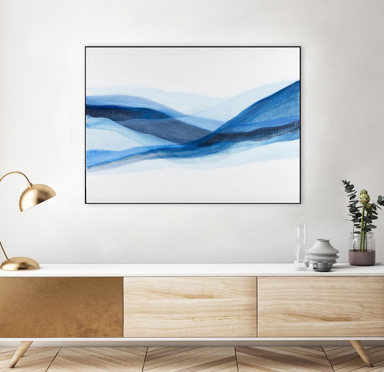 BALEINE by Marvin on GIANT ART - blue abstract