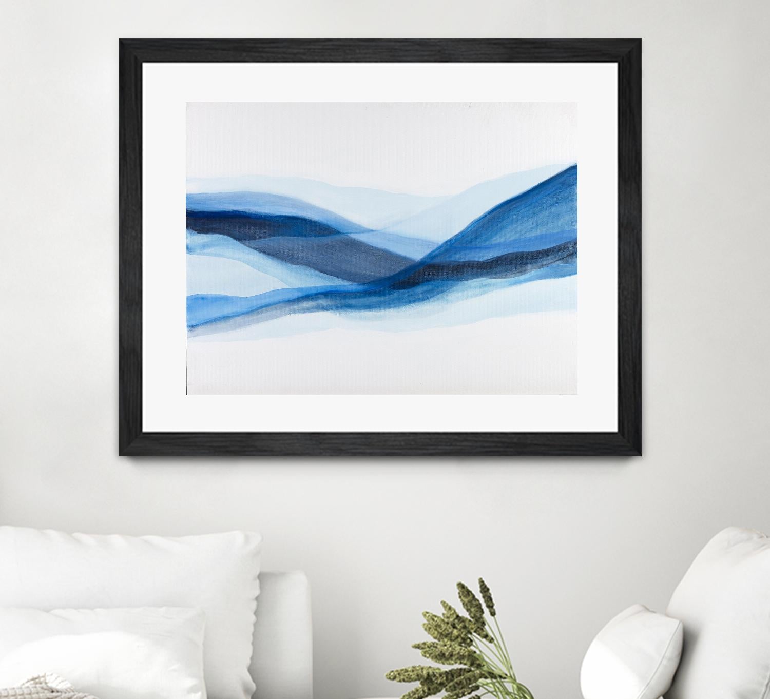 BALEINE by Marvin on GIANT ART - blue abstract