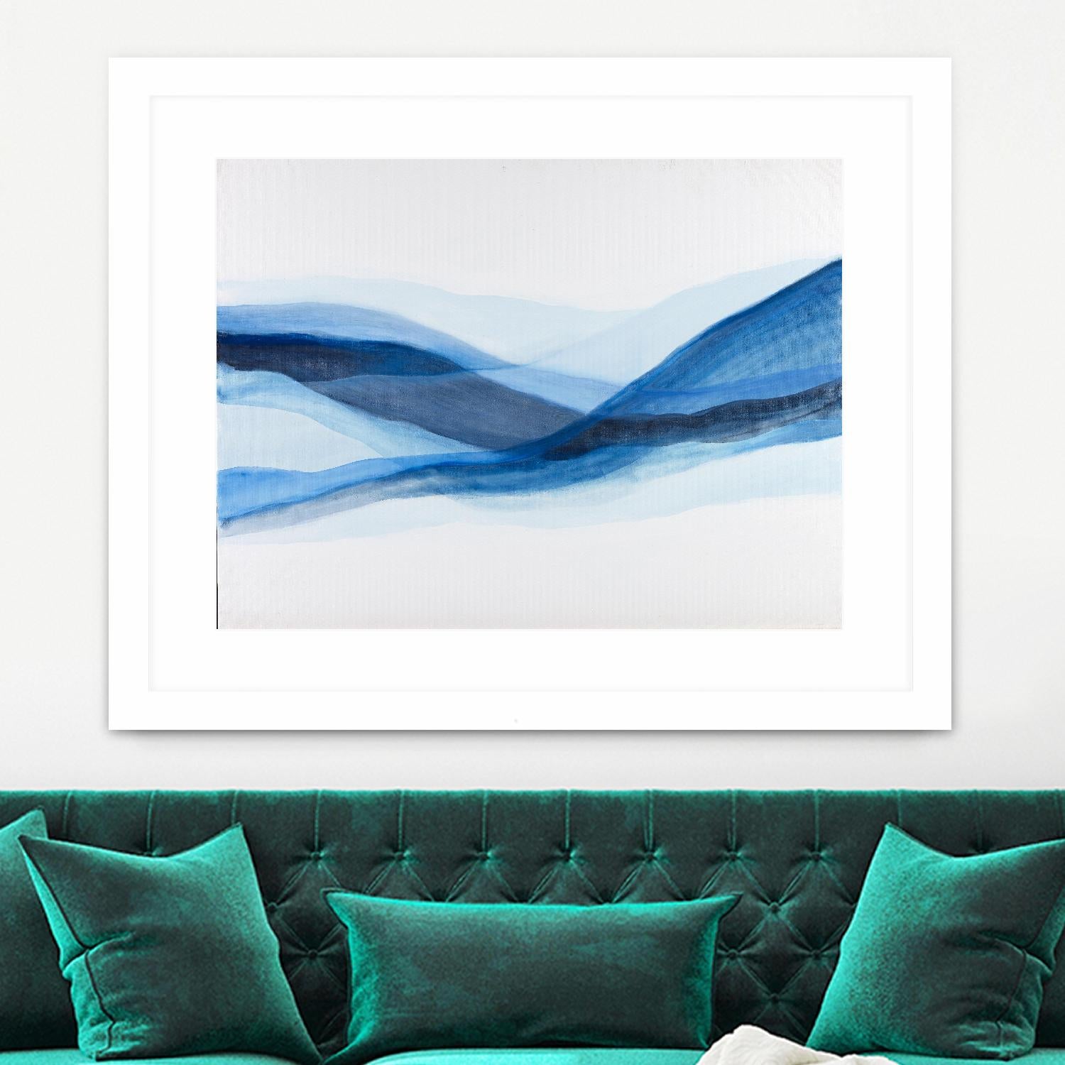 BALEINE by Marvin on GIANT ART - blue abstract
