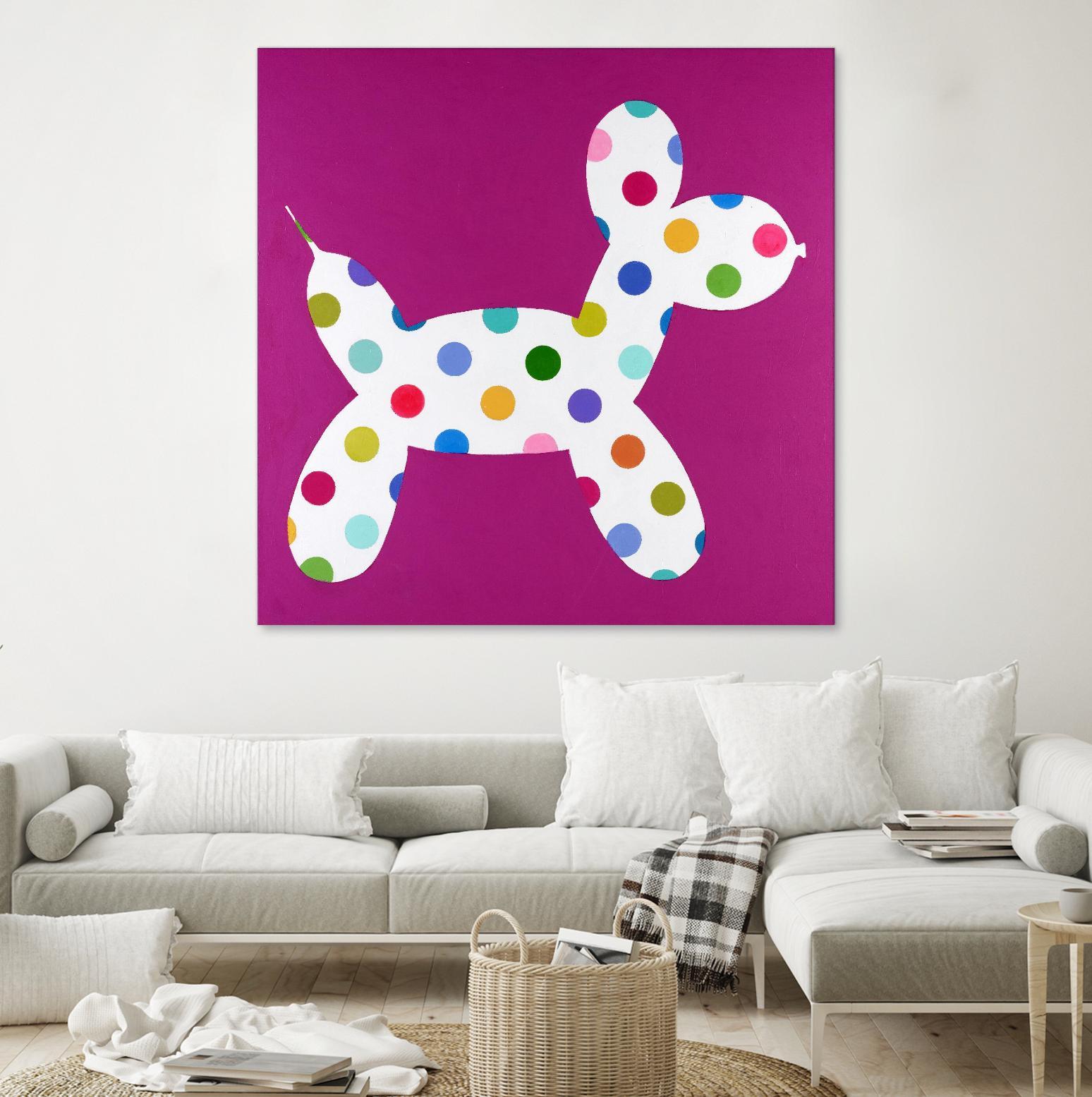 DOTTIE by Marvin on GIANT ART - blue abstract