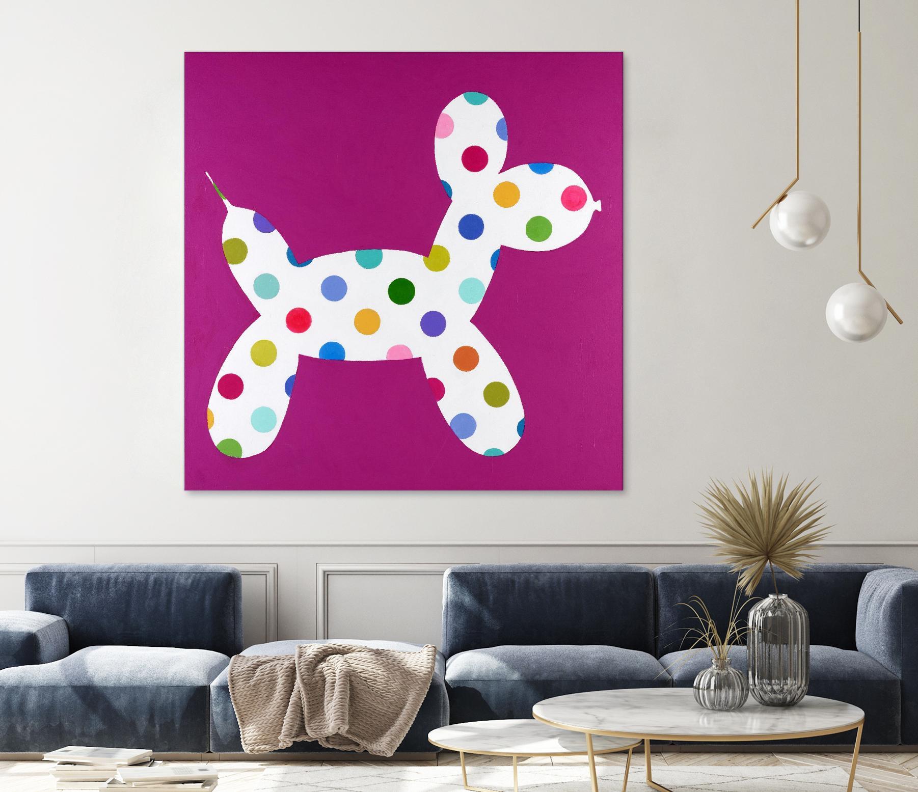 DOTTIE by Marvin on GIANT ART - blue abstract