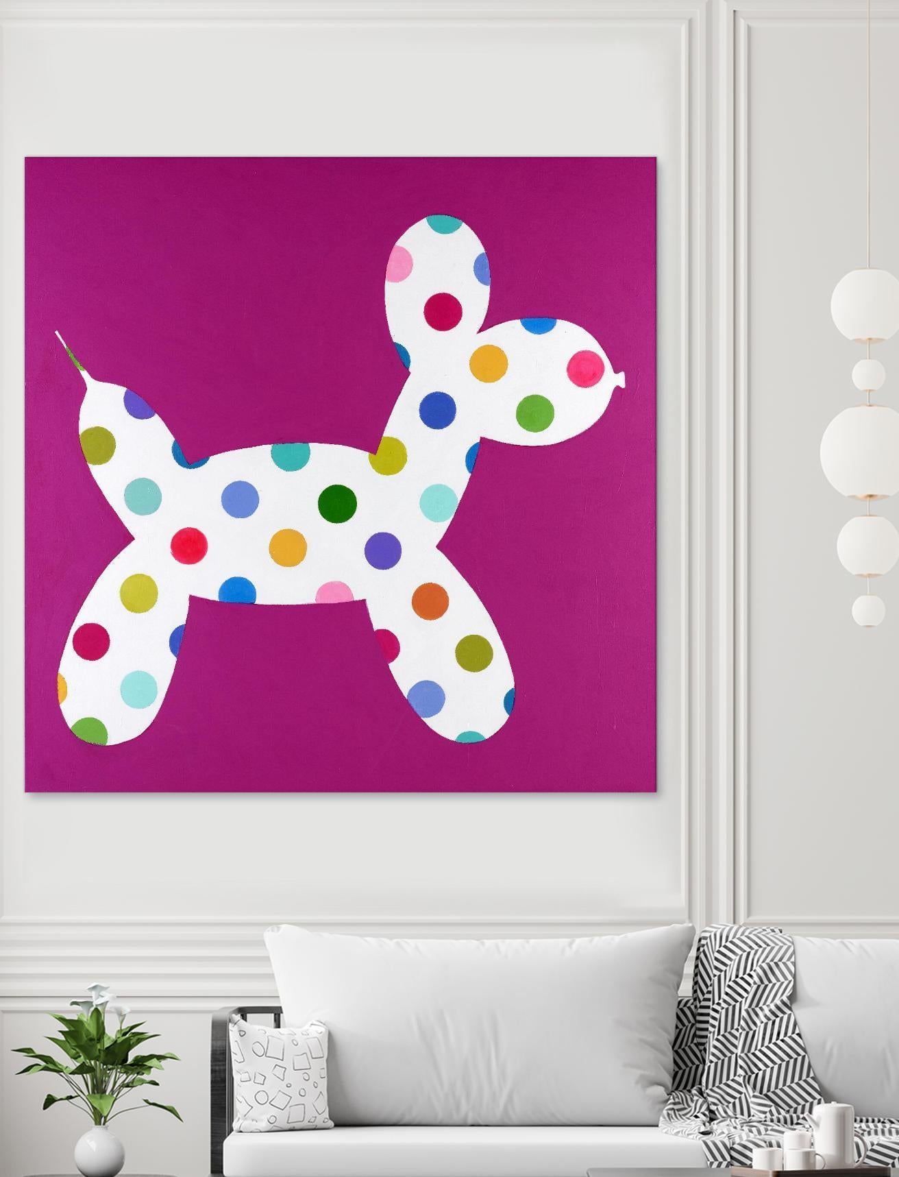 DOTTIE by Marvin on GIANT ART - blue abstract