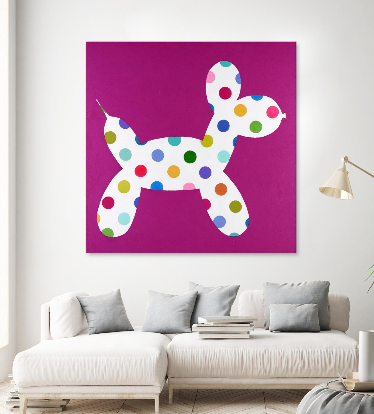 DOTTIE by Marvin on GIANT ART - blue abstract