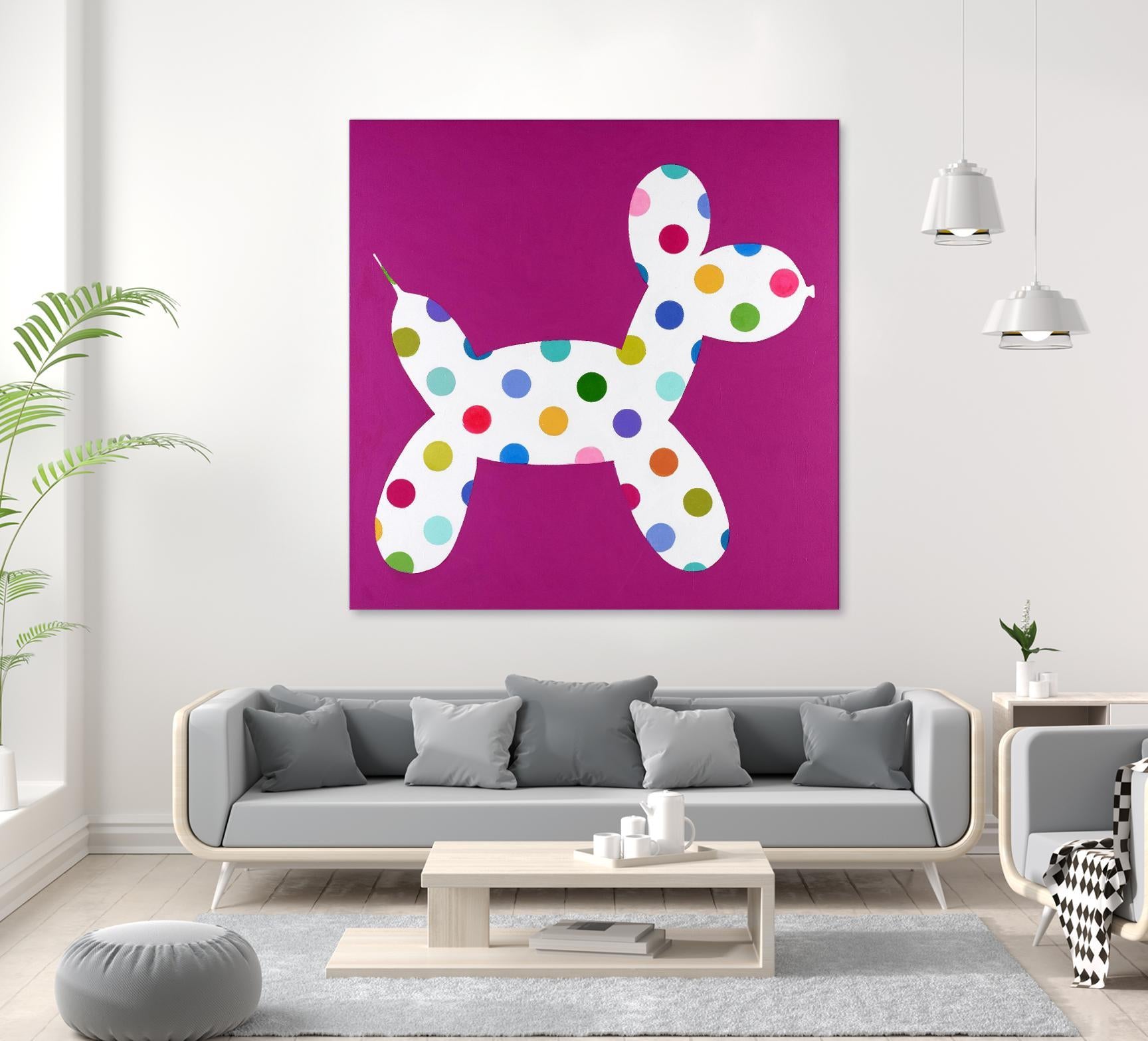 DOTTIE by Marvin on GIANT ART - blue abstract