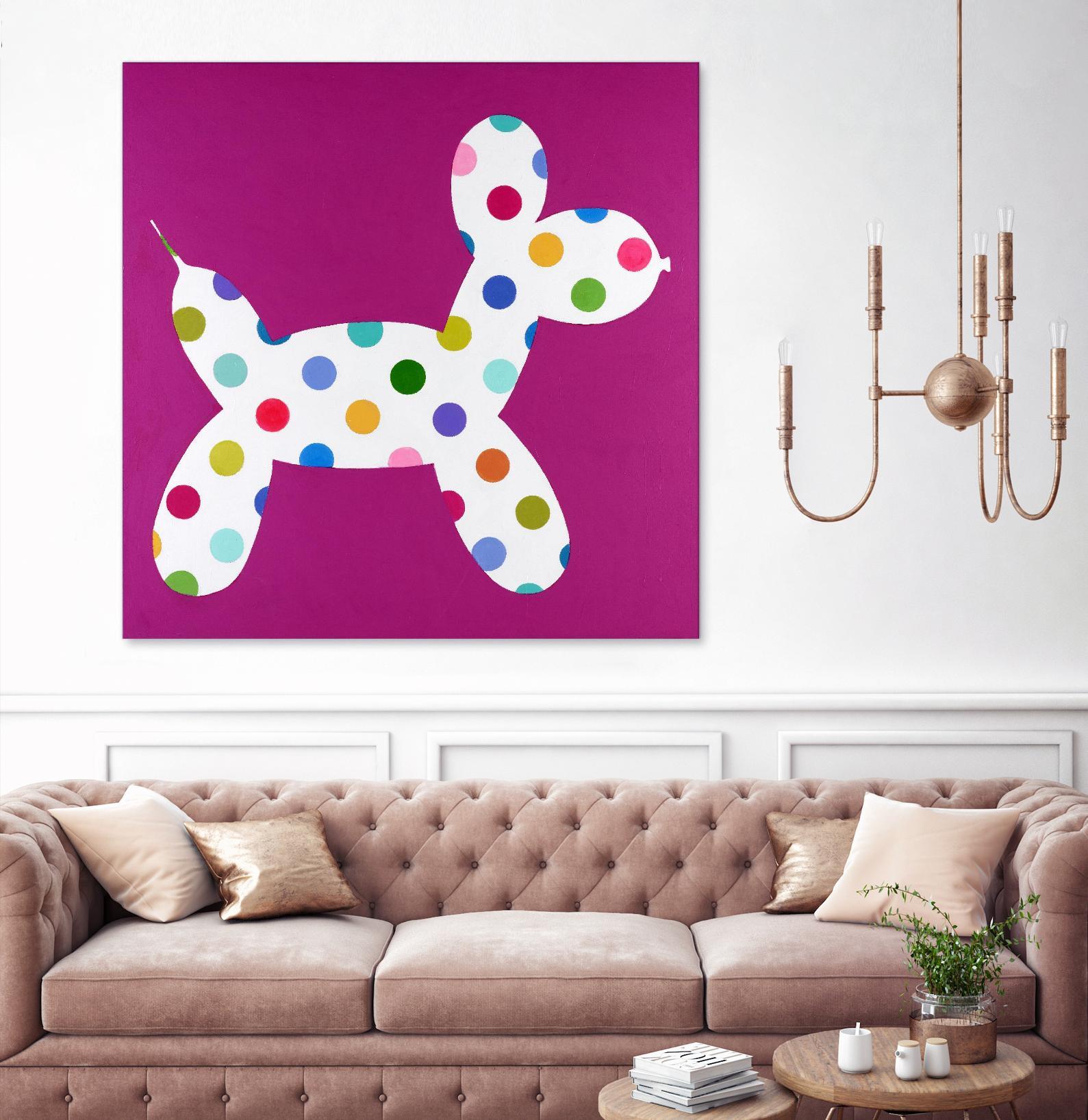 DOTTIE by Marvin on GIANT ART - blue abstract