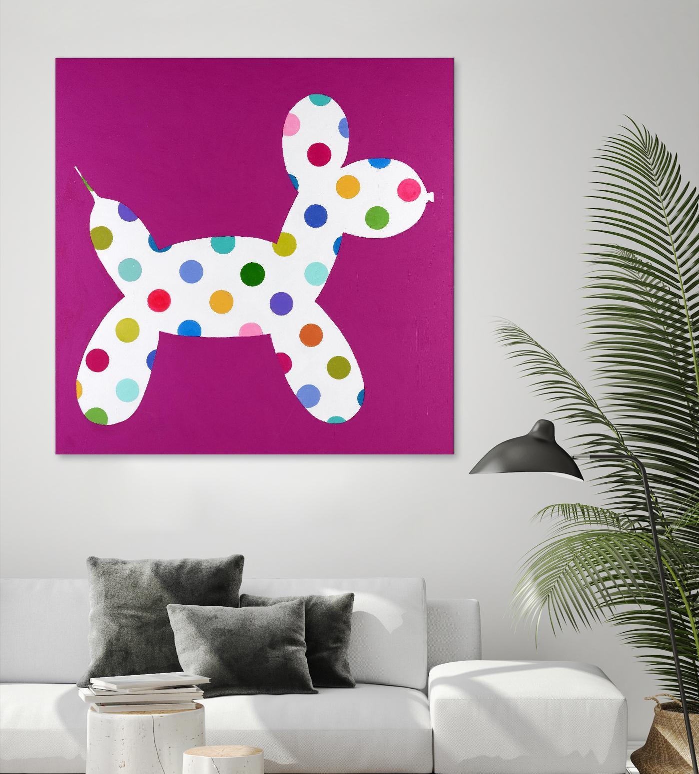 DOTTIE by Marvin on GIANT ART - blue abstract