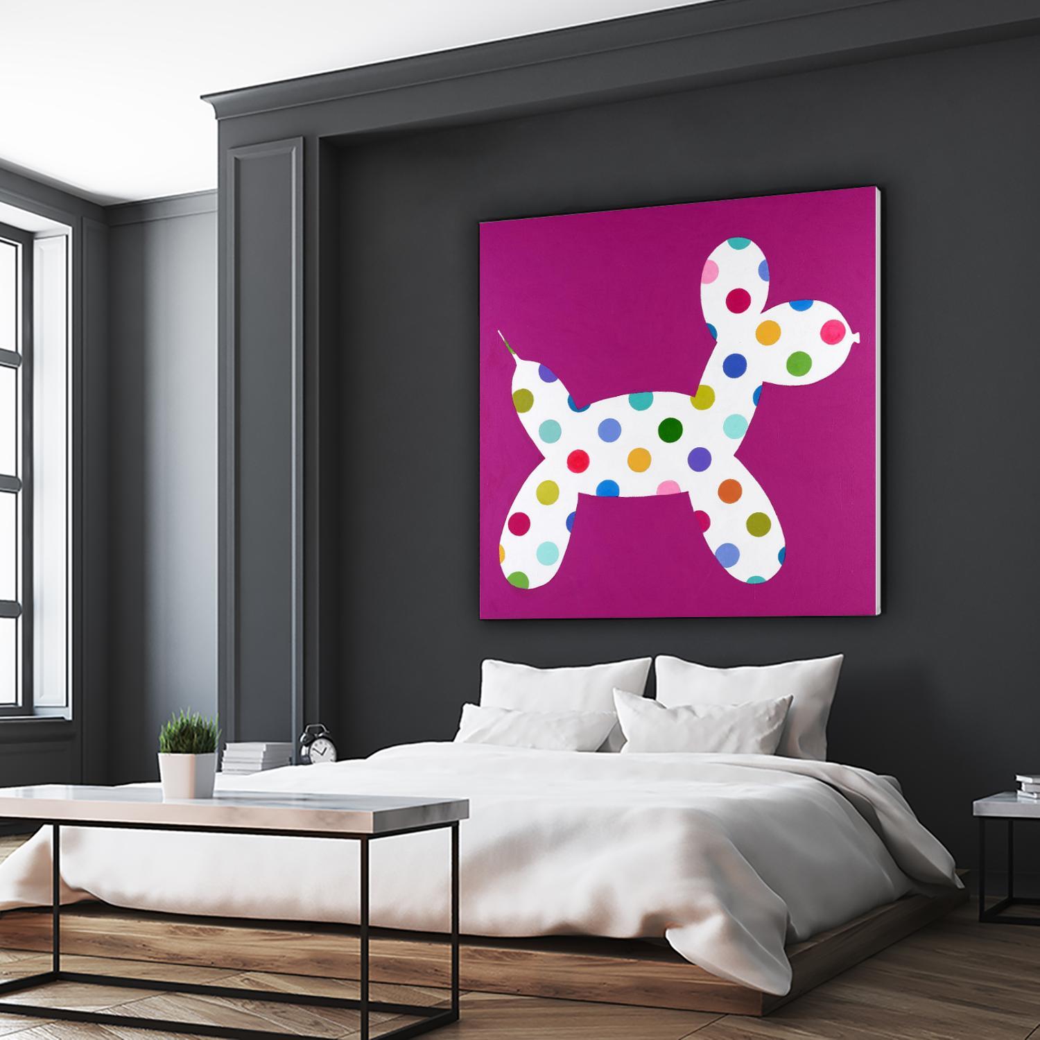 DOTTIE by Marvin on GIANT ART - blue abstract
