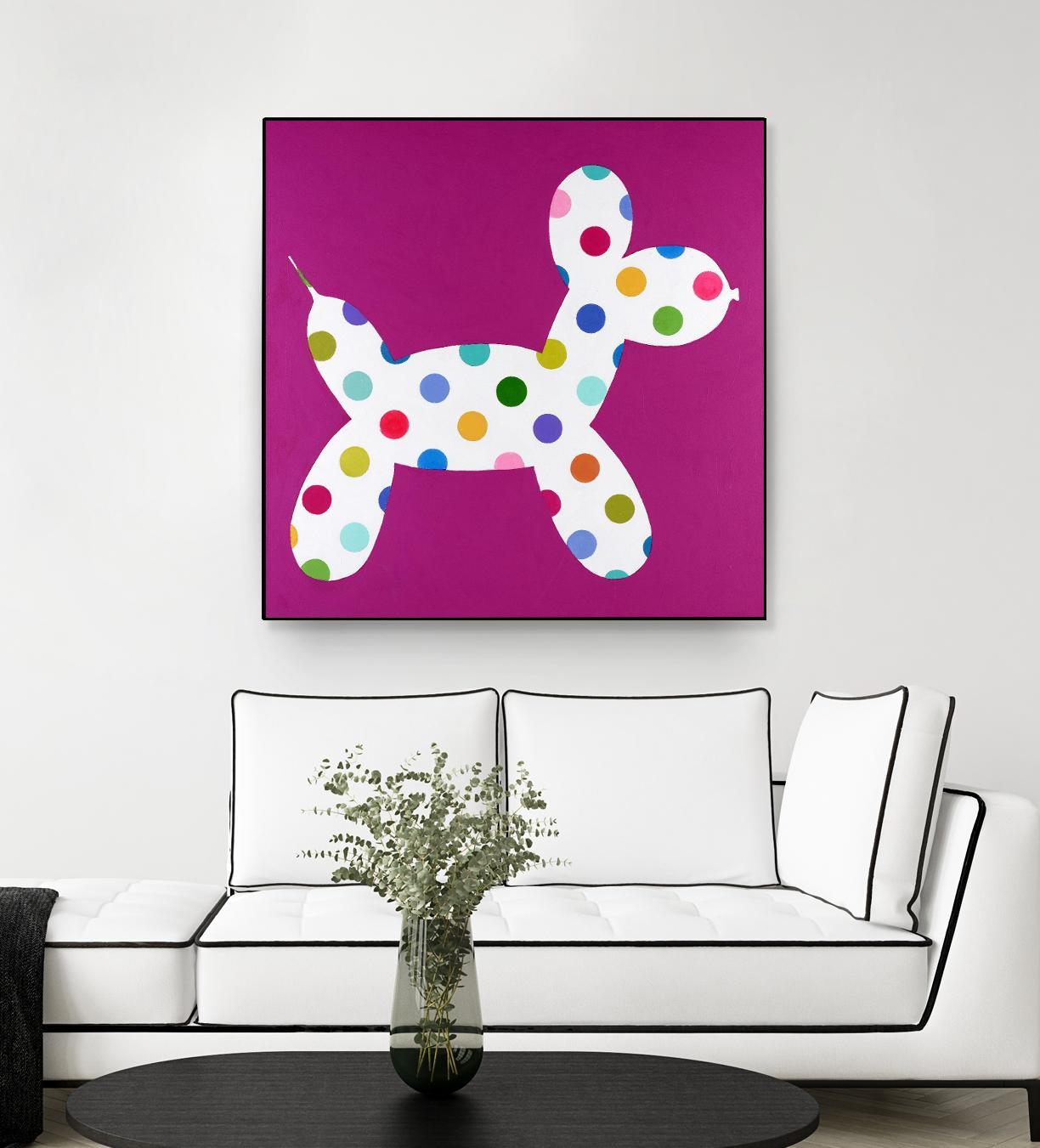 DOTTIE by Marvin on GIANT ART - blue abstract