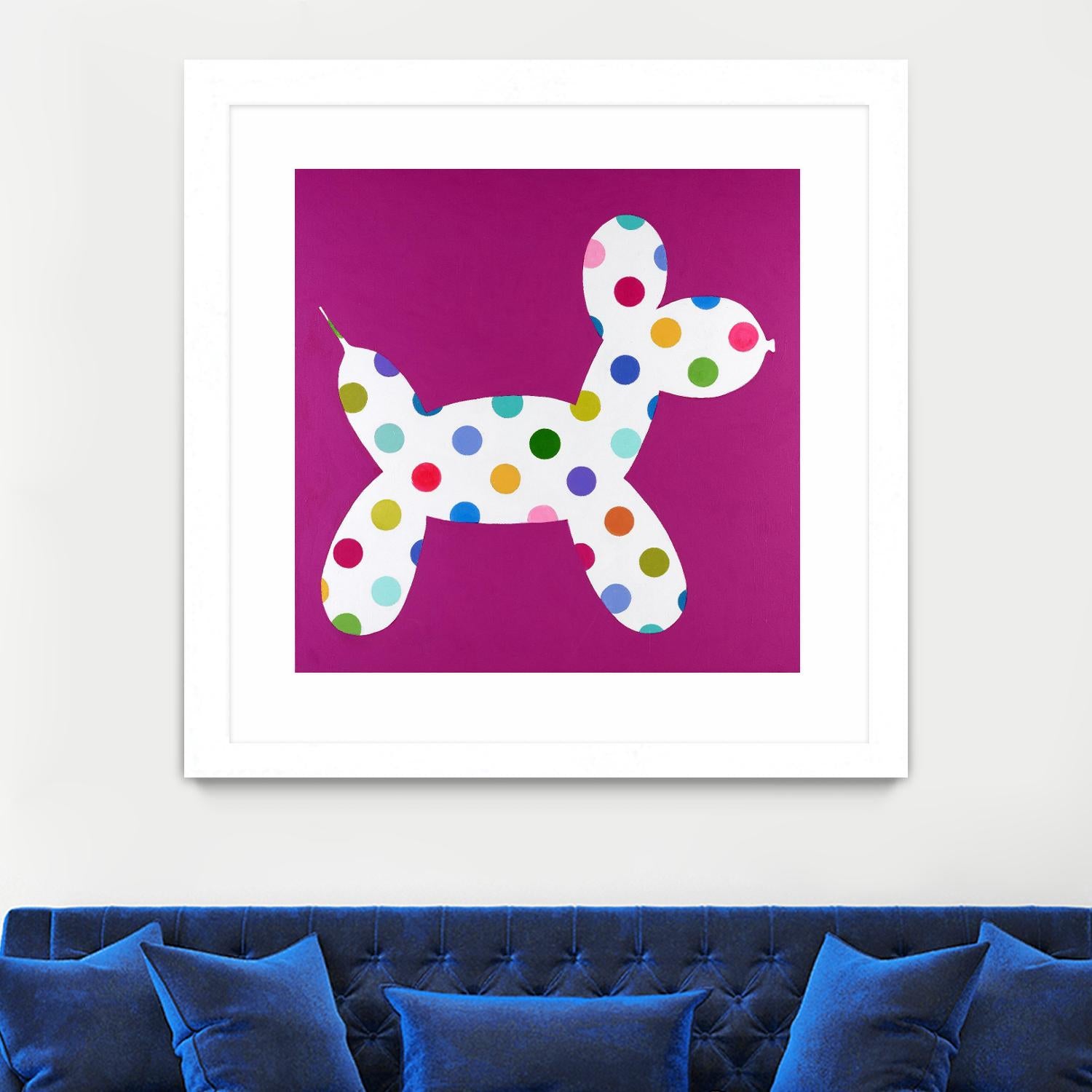 DOTTIE by Marvin on GIANT ART - blue abstract