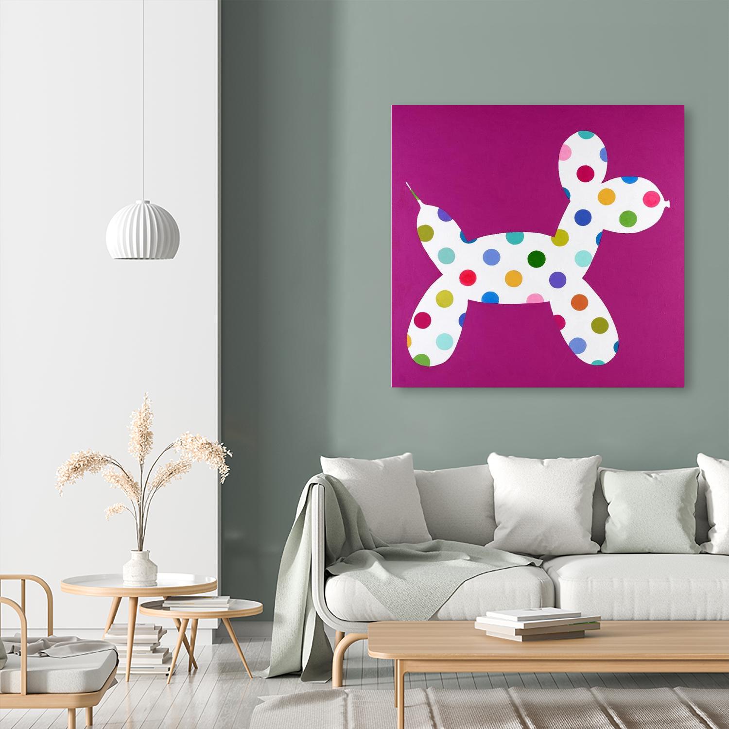 DOTTIE by Marvin on GIANT ART - blue abstract