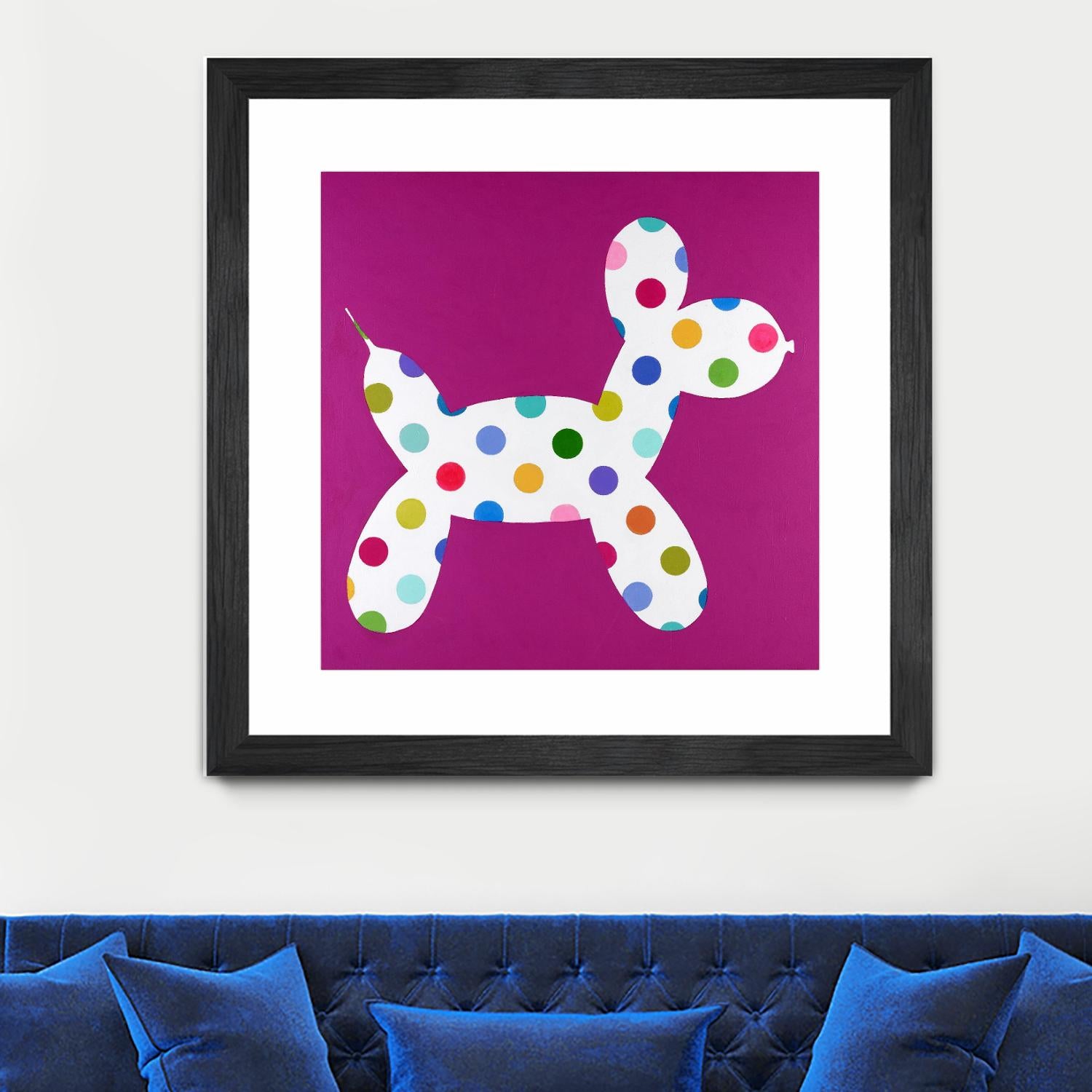DOTTIE by Marvin on GIANT ART - blue abstract