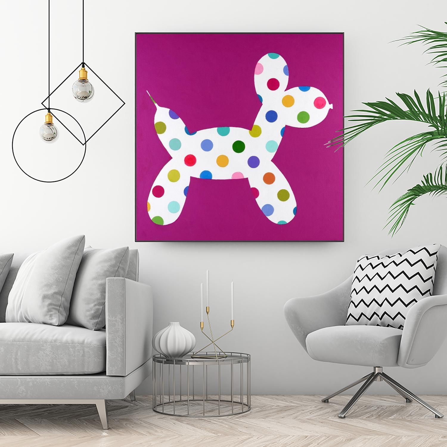 DOTTIE by Marvin on GIANT ART - blue abstract