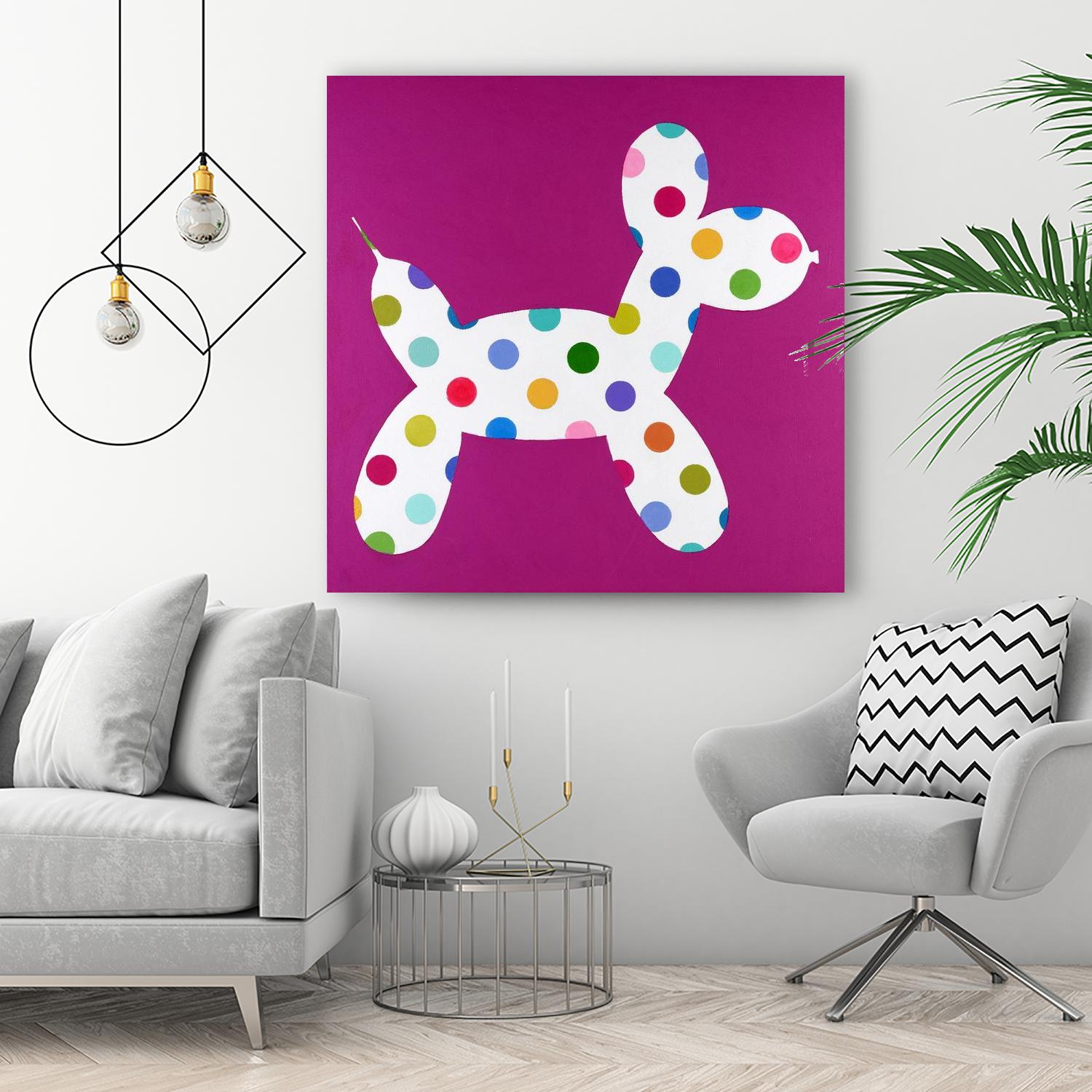 DOTTIE by Marvin on GIANT ART - blue abstract