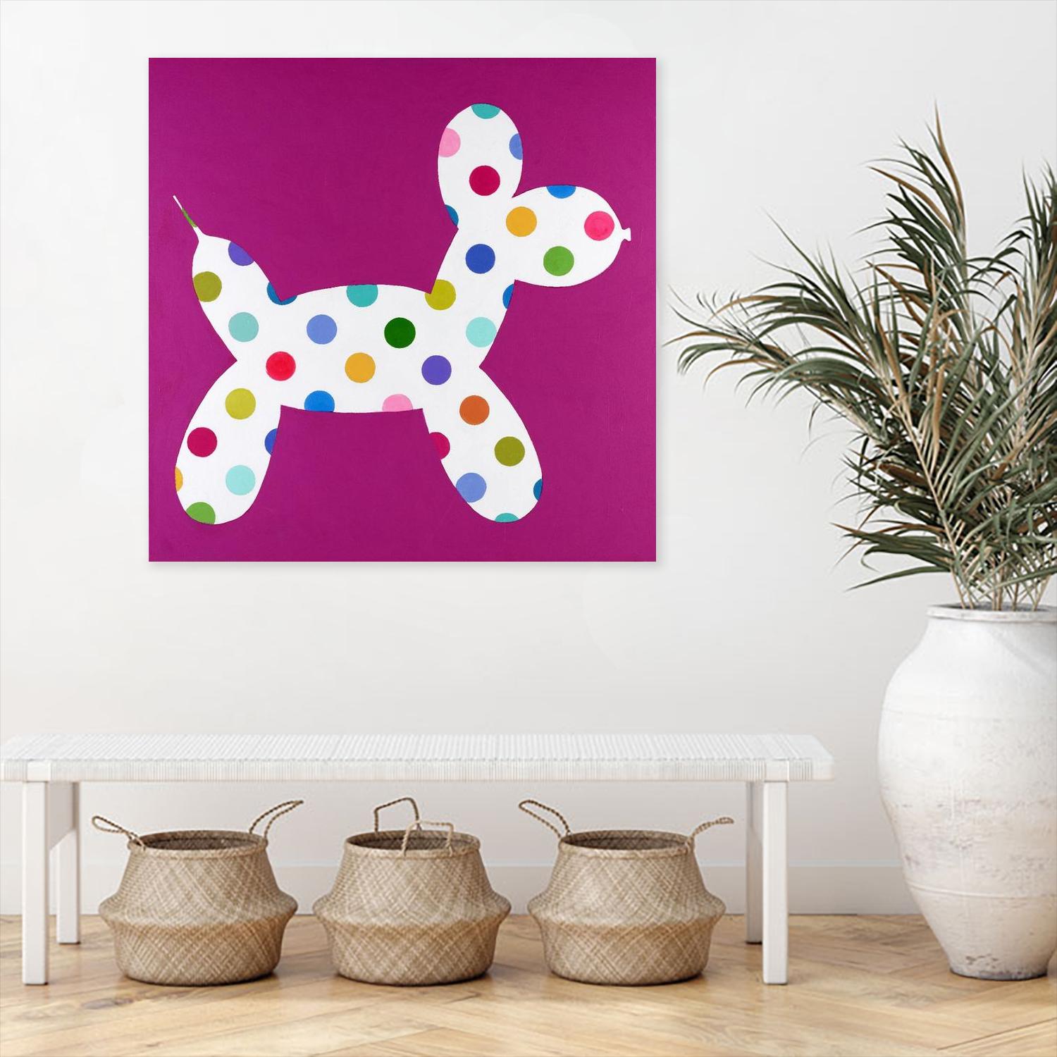 DOTTIE by Marvin on GIANT ART - blue abstract