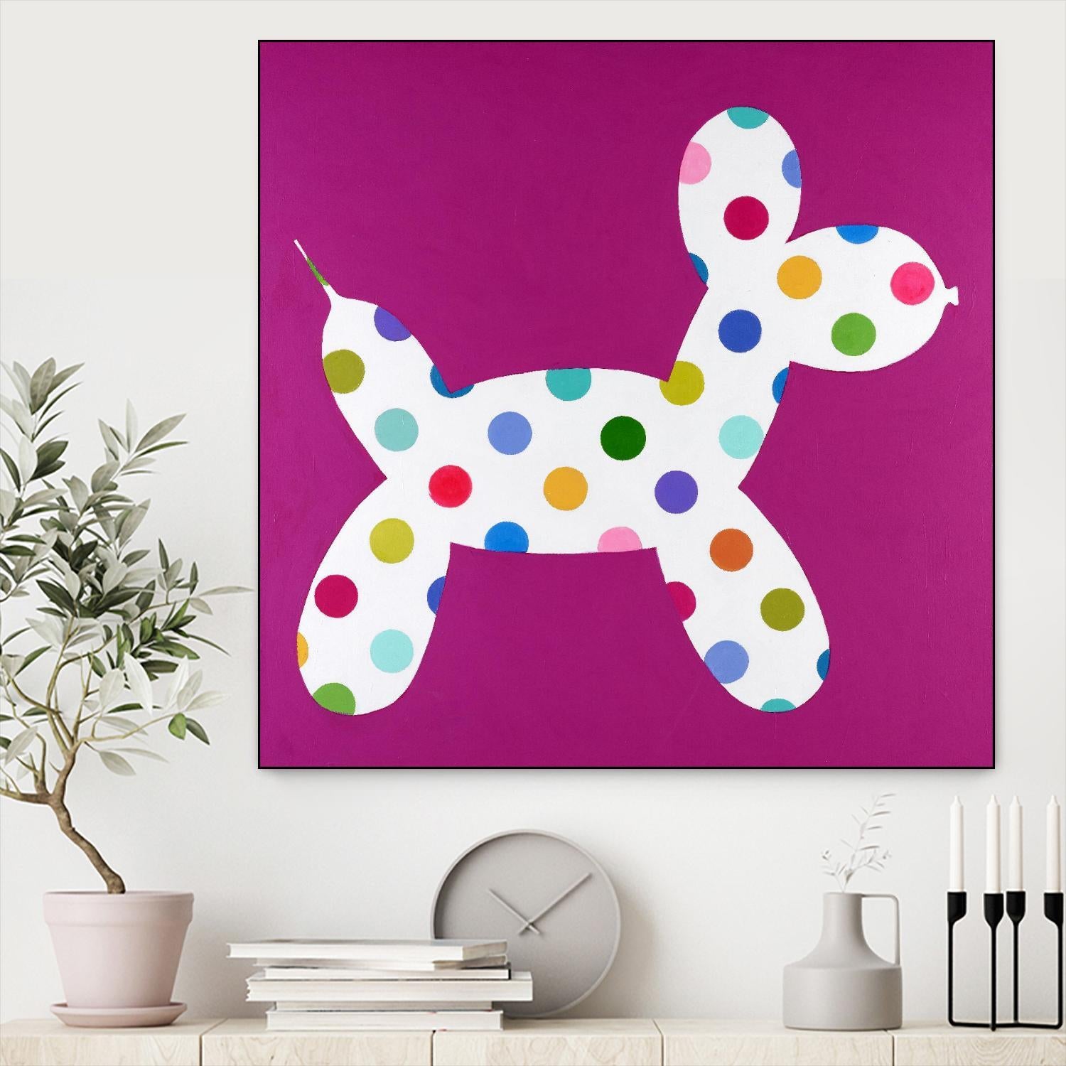 DOTTIE by Marvin on GIANT ART - blue abstract