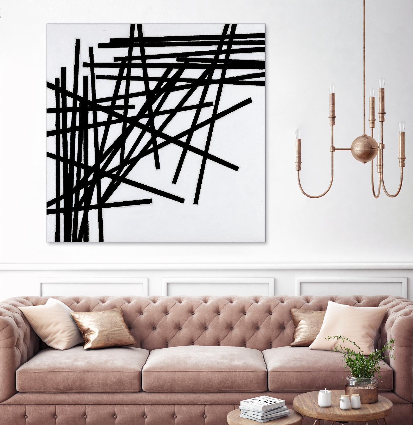 ALUMETTES by Marvin on GIANT ART - white black & white sticks