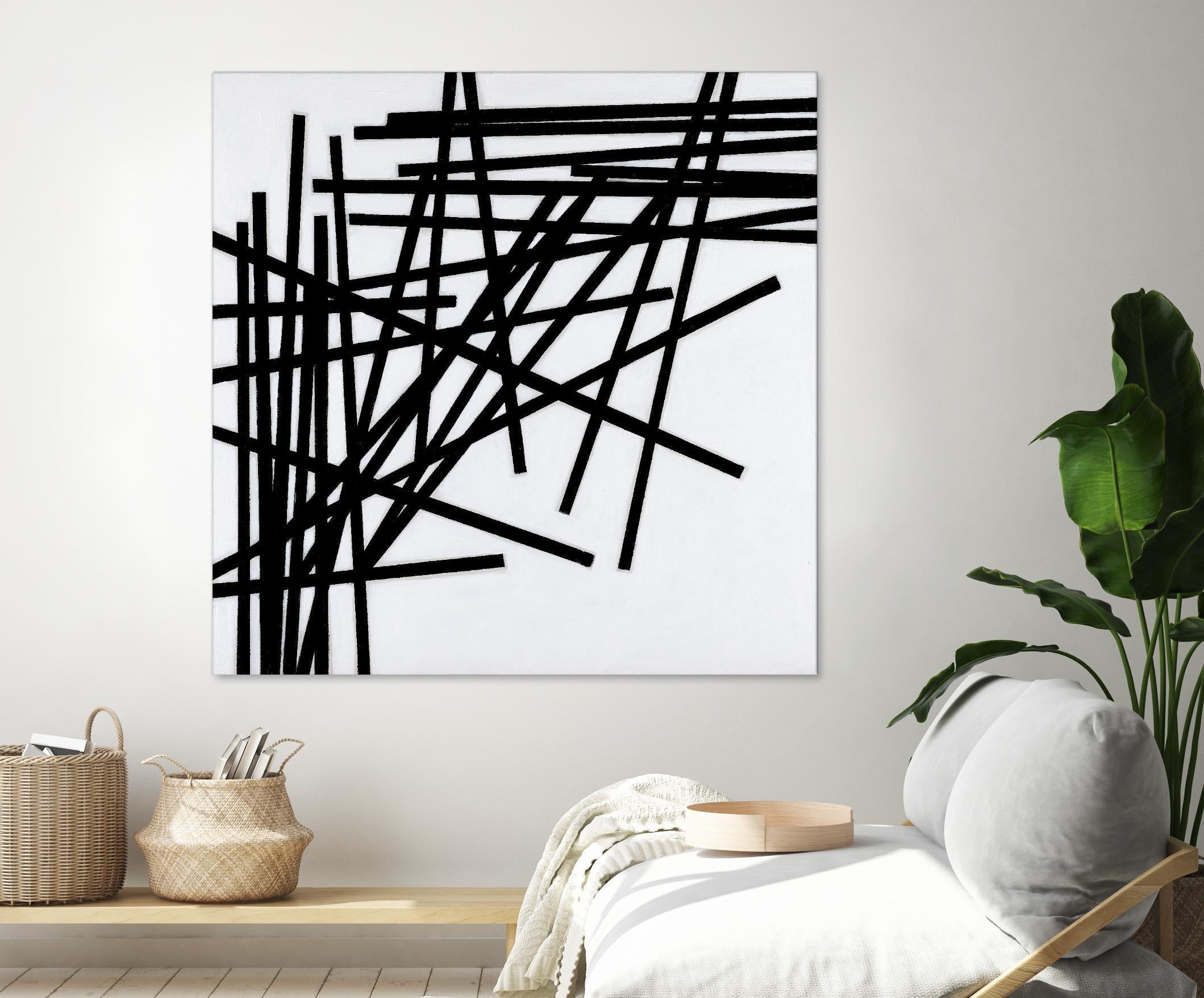 ALUMETTES by Marvin on GIANT ART - white black & white sticks