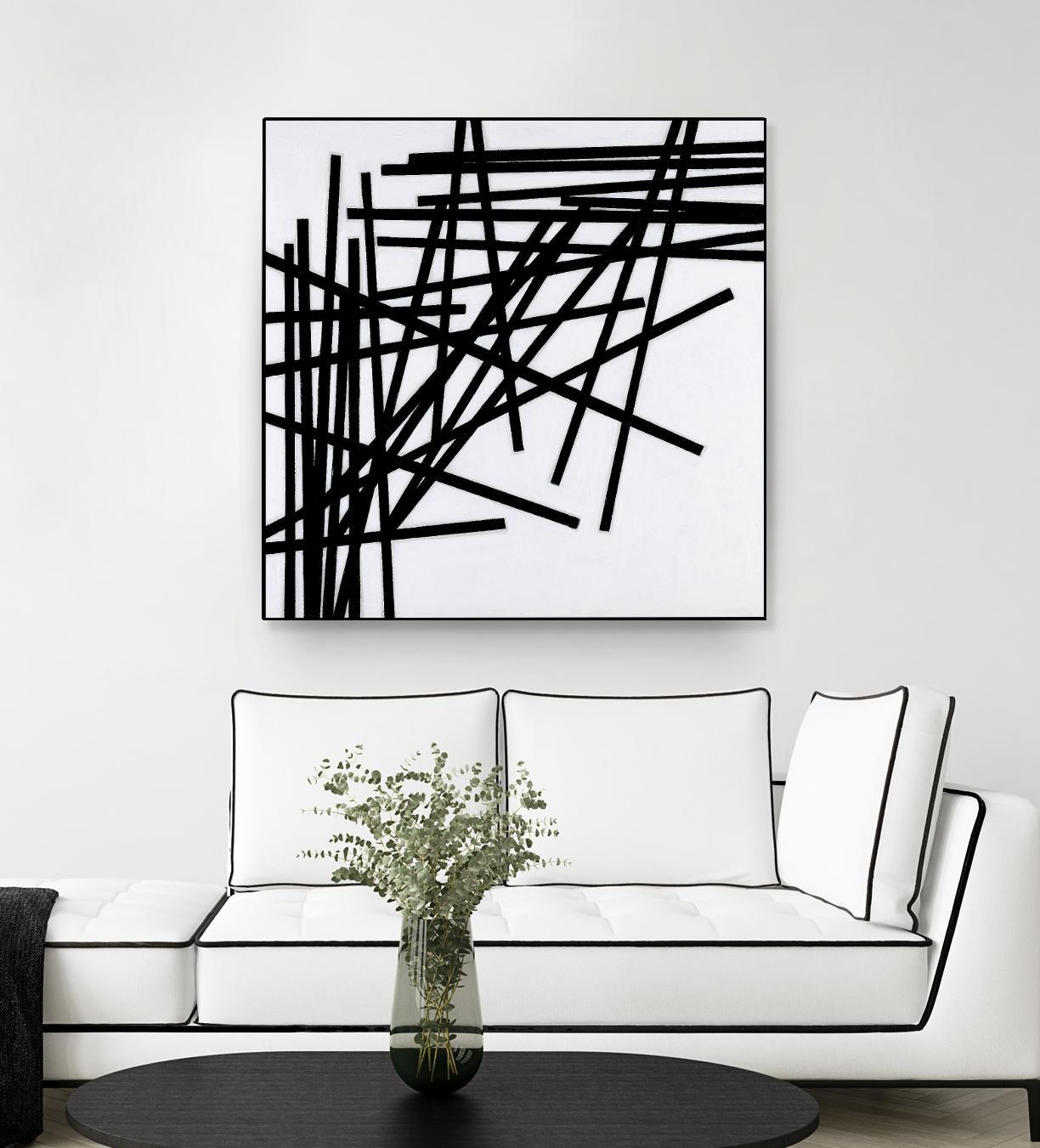 ALUMETTES by Marvin on GIANT ART - white black & white sticks
