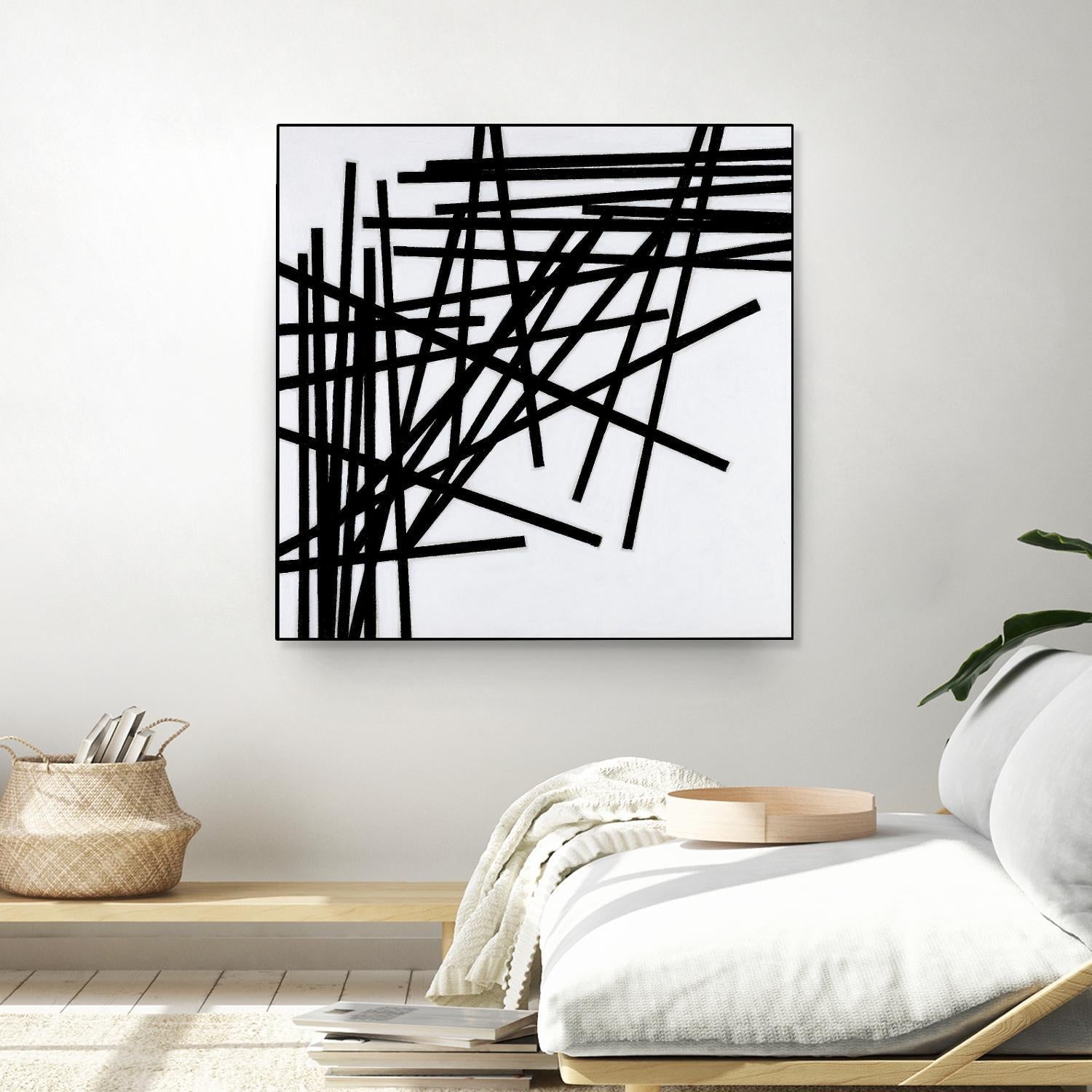 ALUMETTES by Marvin on GIANT ART - white black & white sticks