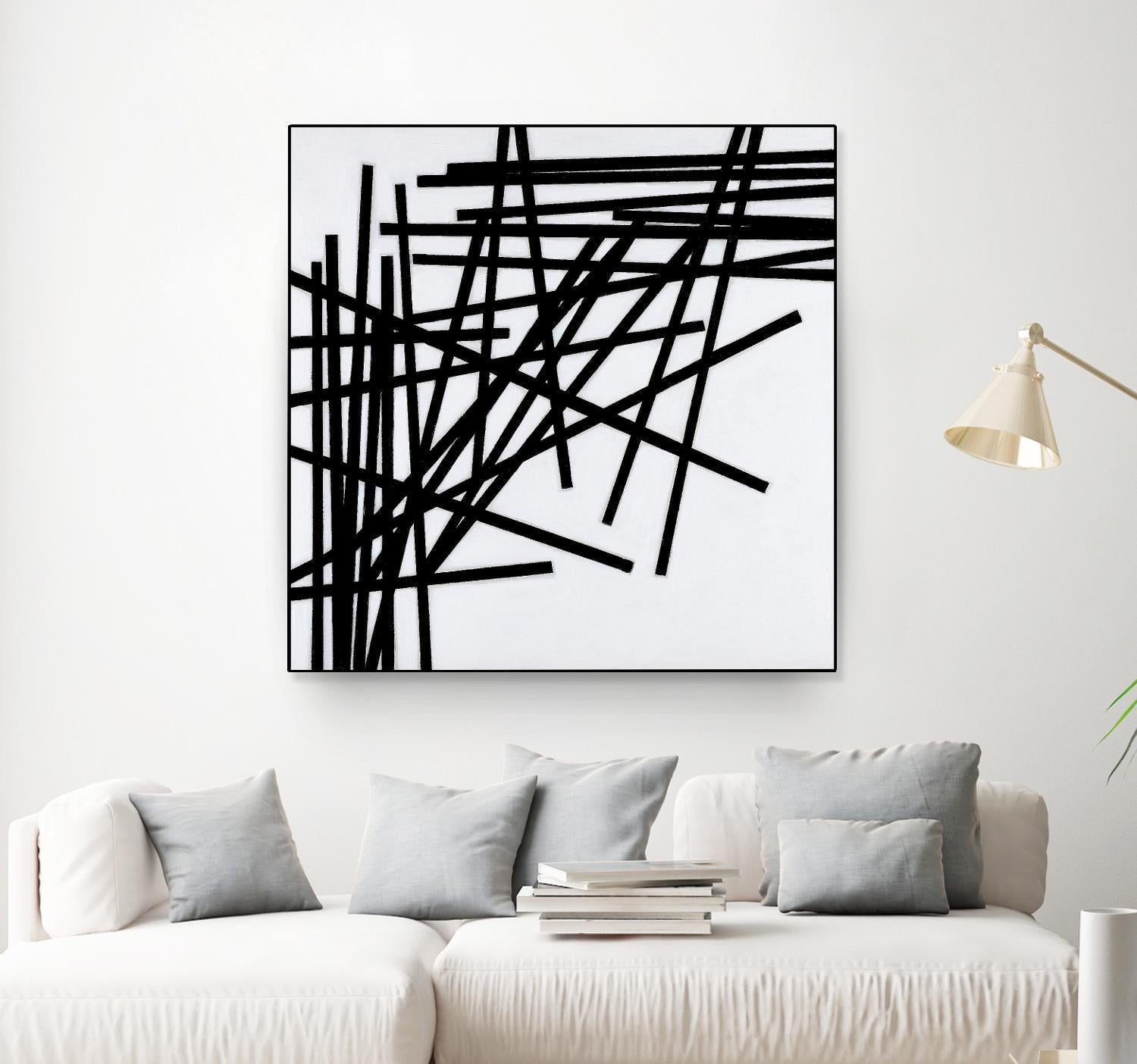 ALUMETTES by Marvin on GIANT ART - white black & white sticks