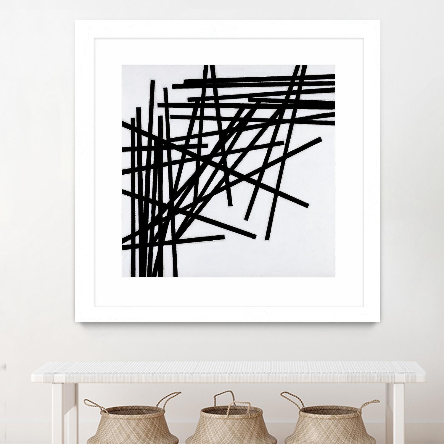 ALUMETTES by Marvin on GIANT ART - white black & white sticks