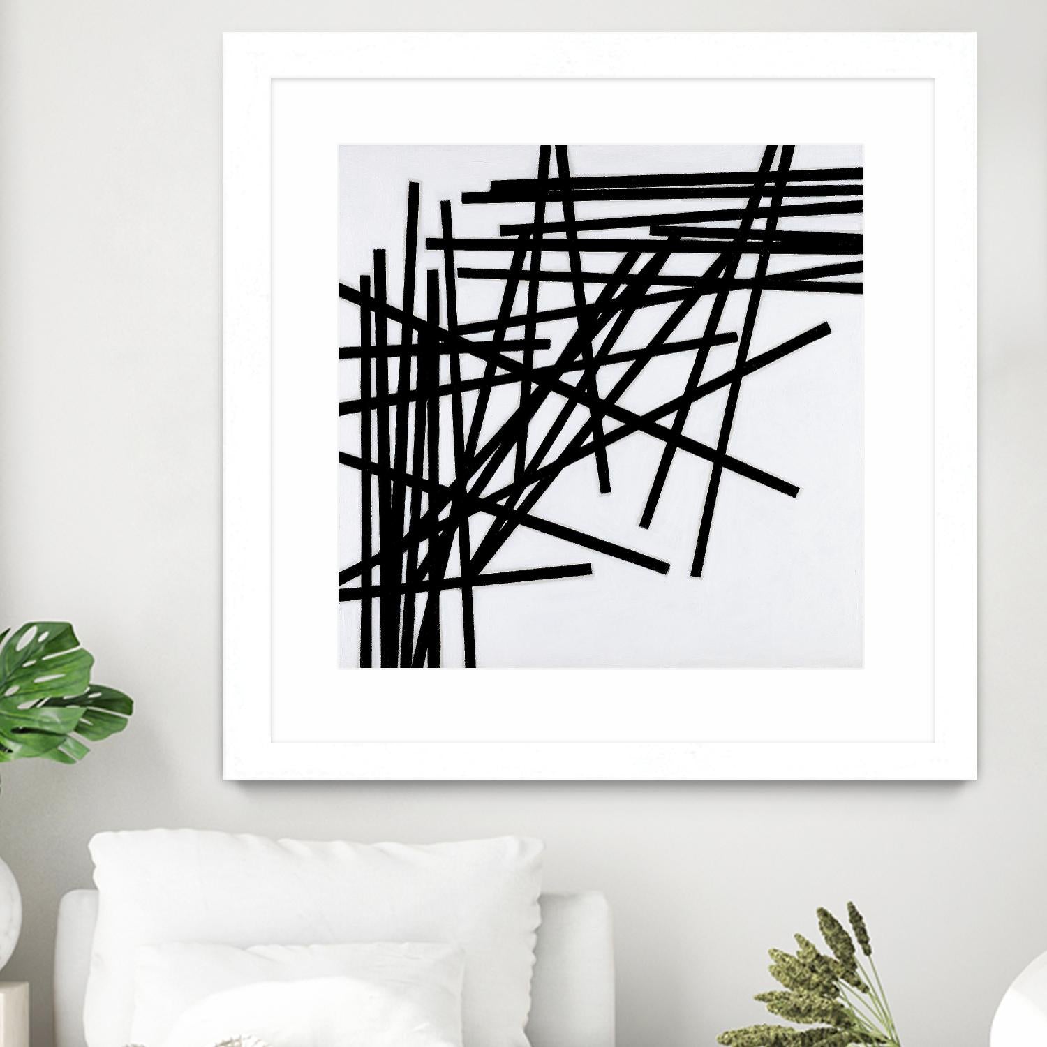 ALUMETTES by Marvin on GIANT ART - white black & white sticks