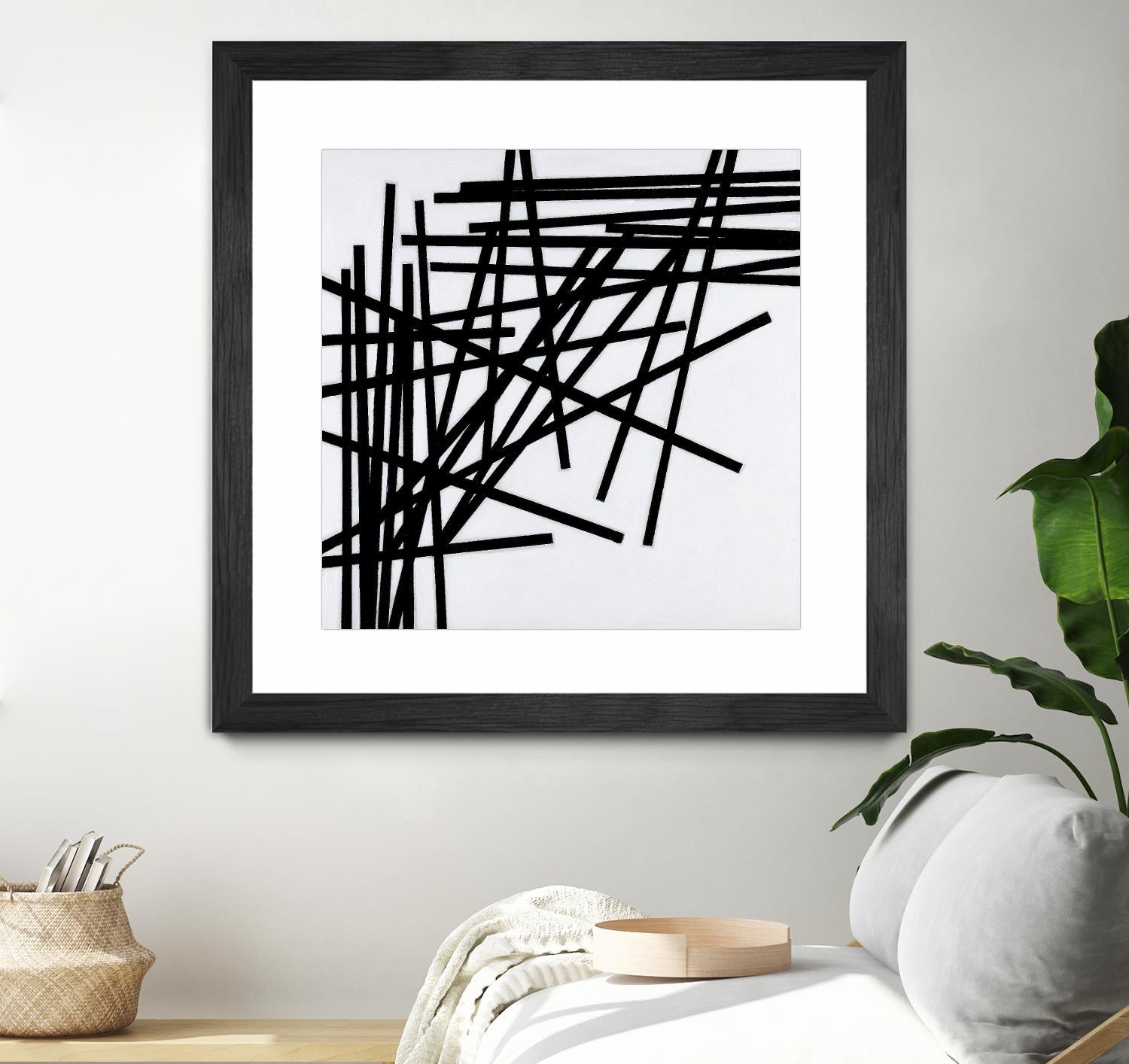 ALUMETTES by Marvin on GIANT ART - white black & white sticks