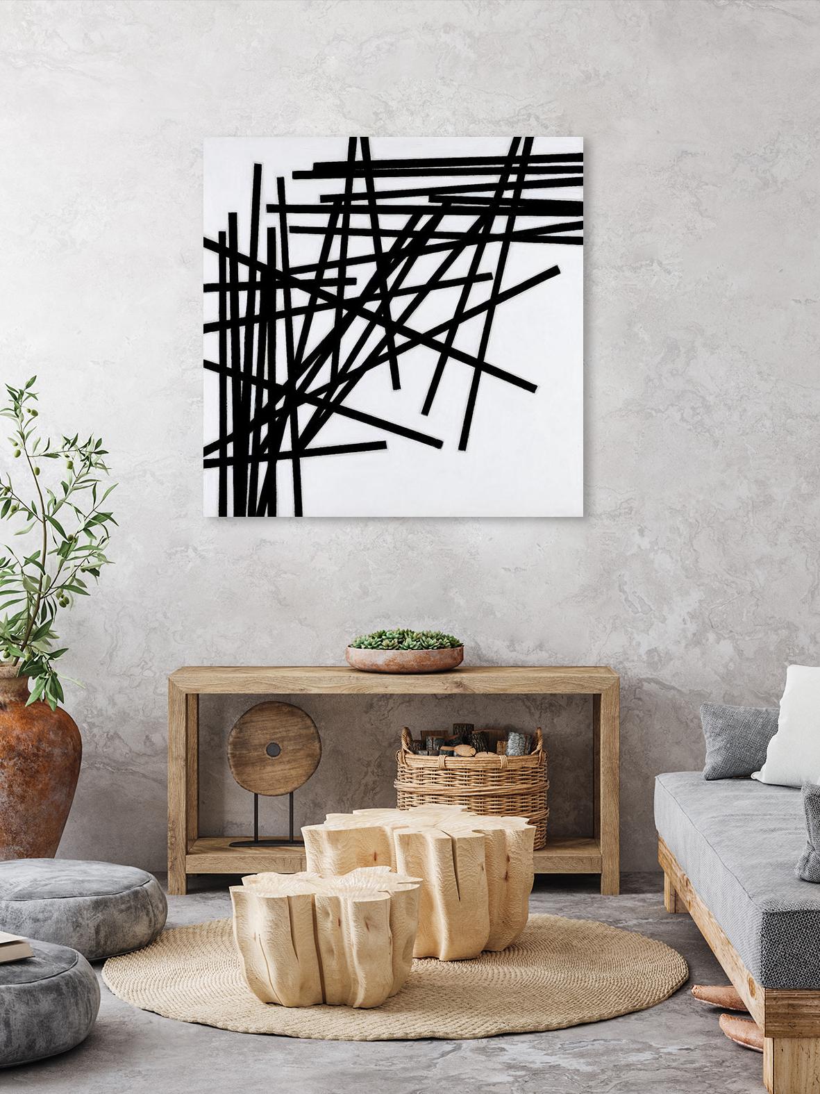 ALUMETTES by Marvin on GIANT ART - white black & white sticks