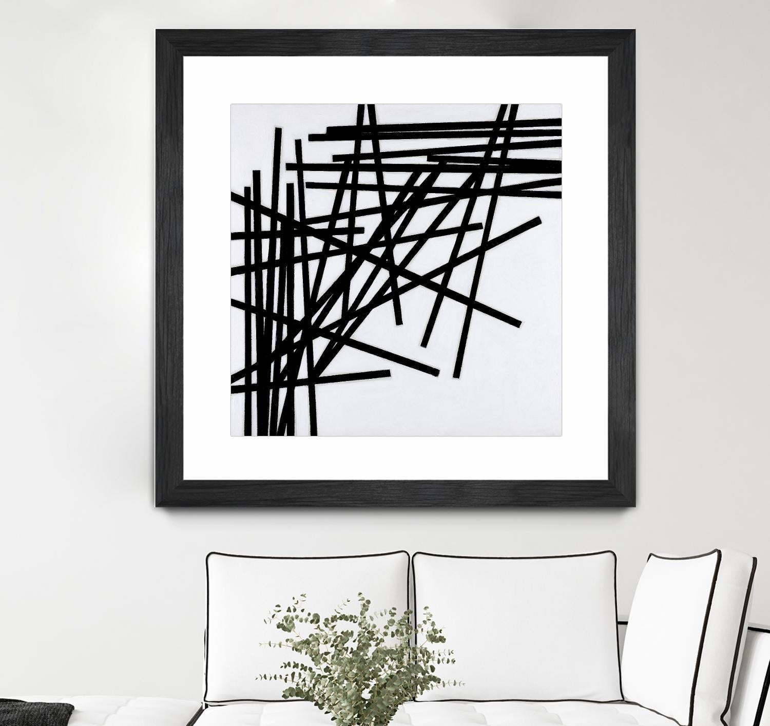 ALUMETTES by Marvin on GIANT ART - white black & white sticks