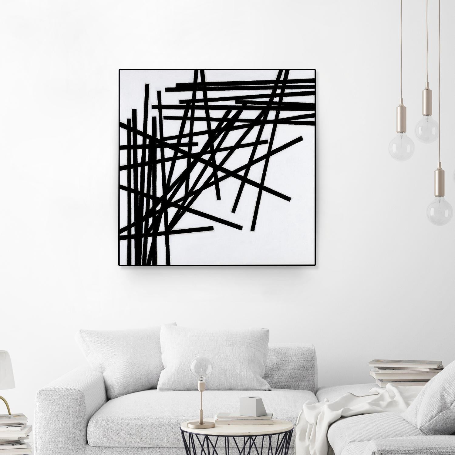 ALUMETTES by Marvin on GIANT ART - white black & white sticks