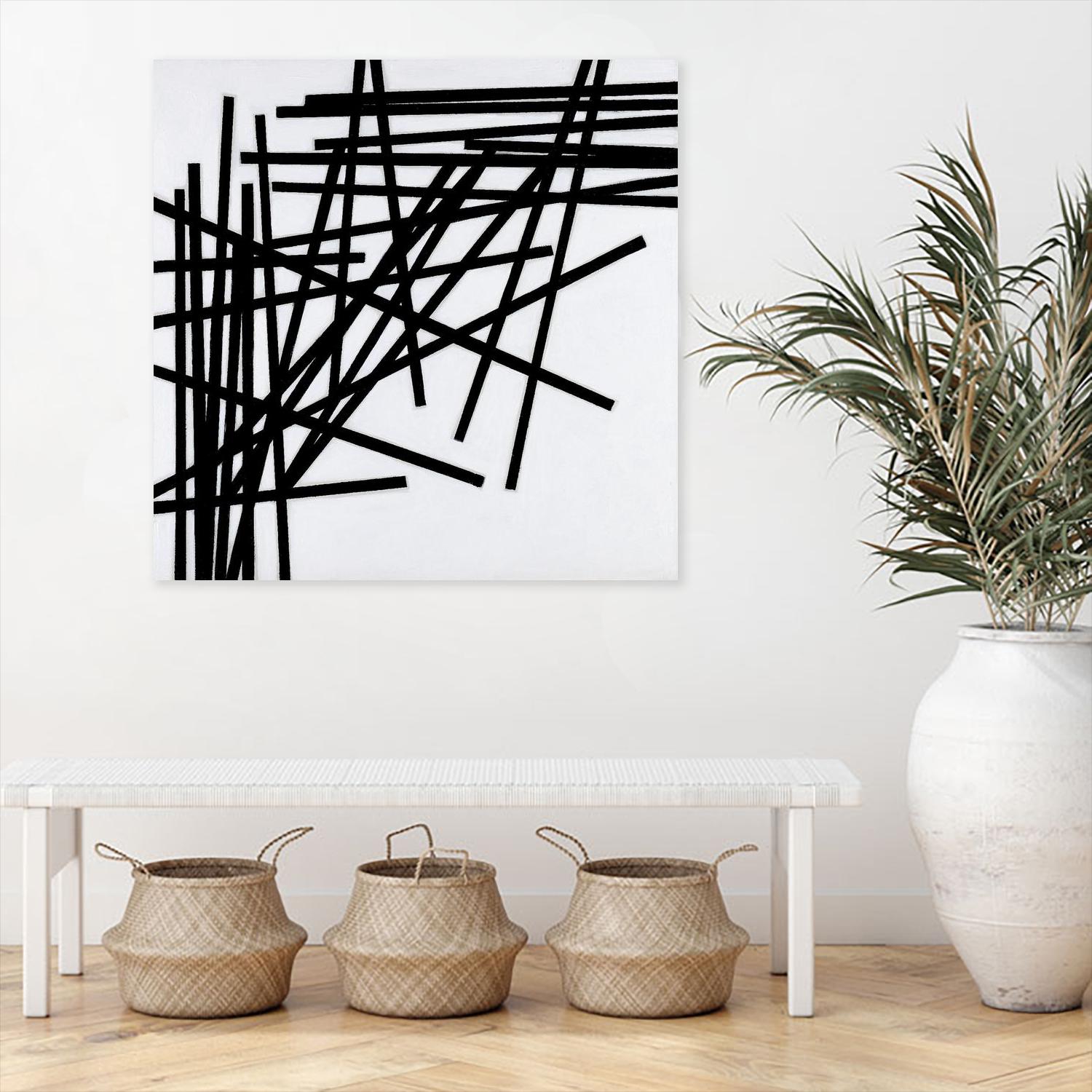 ALUMETTES by Marvin on GIANT ART - white black & white sticks