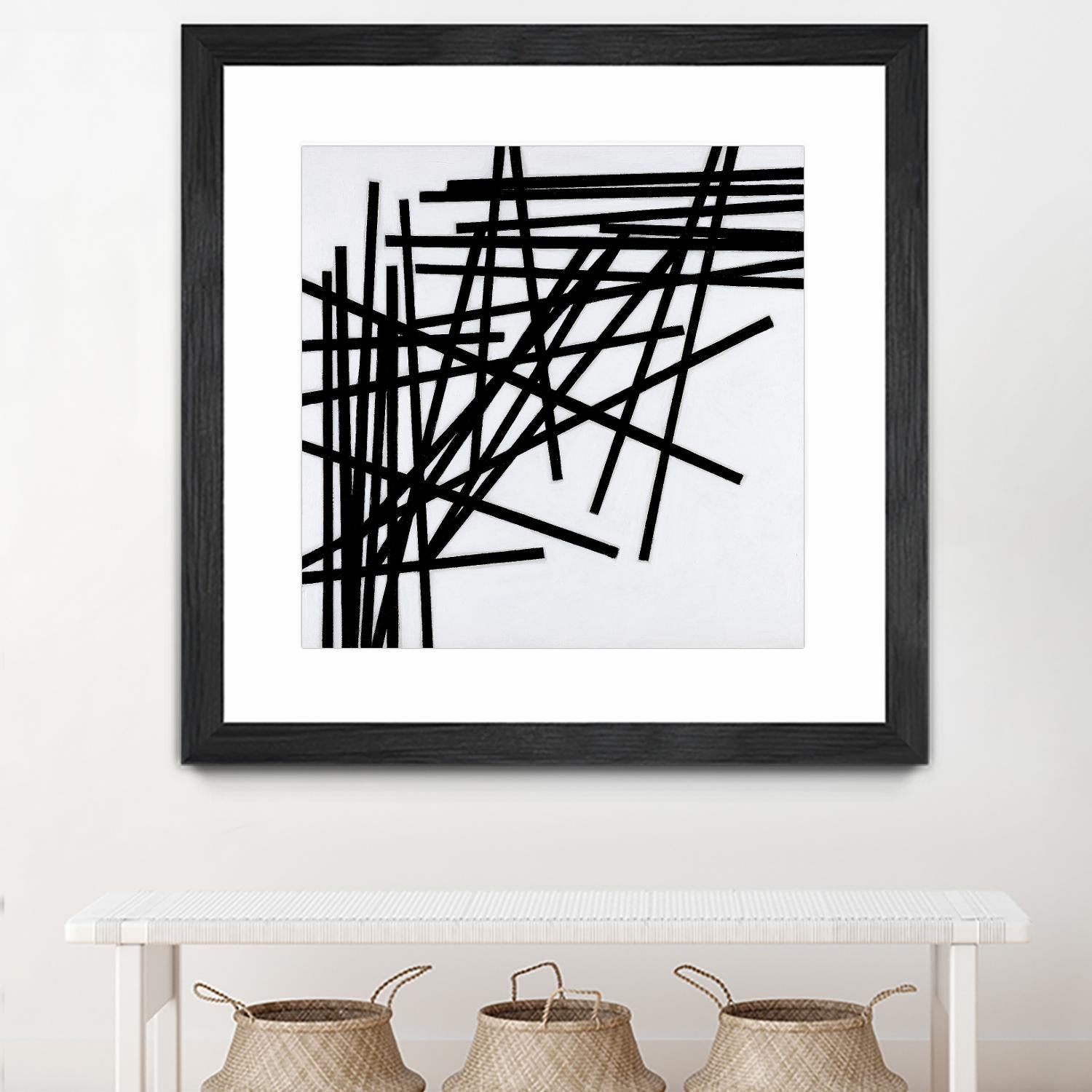 ALUMETTES by Marvin on GIANT ART - white black & white sticks