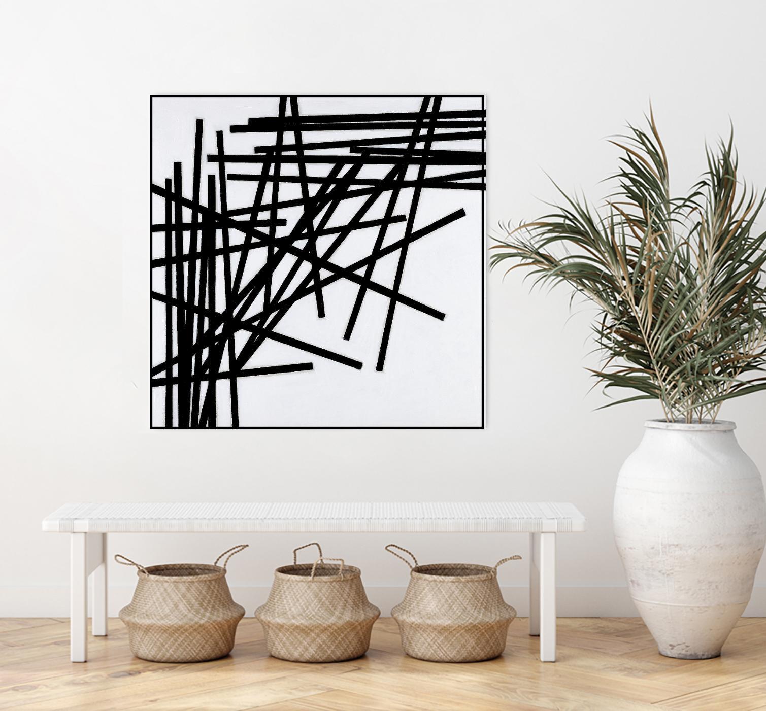 ALUMETTES by Marvin on GIANT ART - white black & white sticks