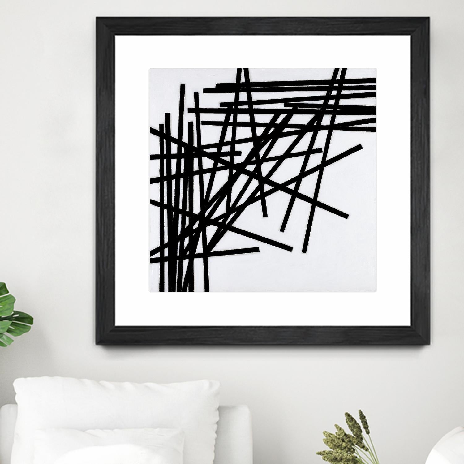 ALUMETTES by Marvin on GIANT ART - white black & white sticks
