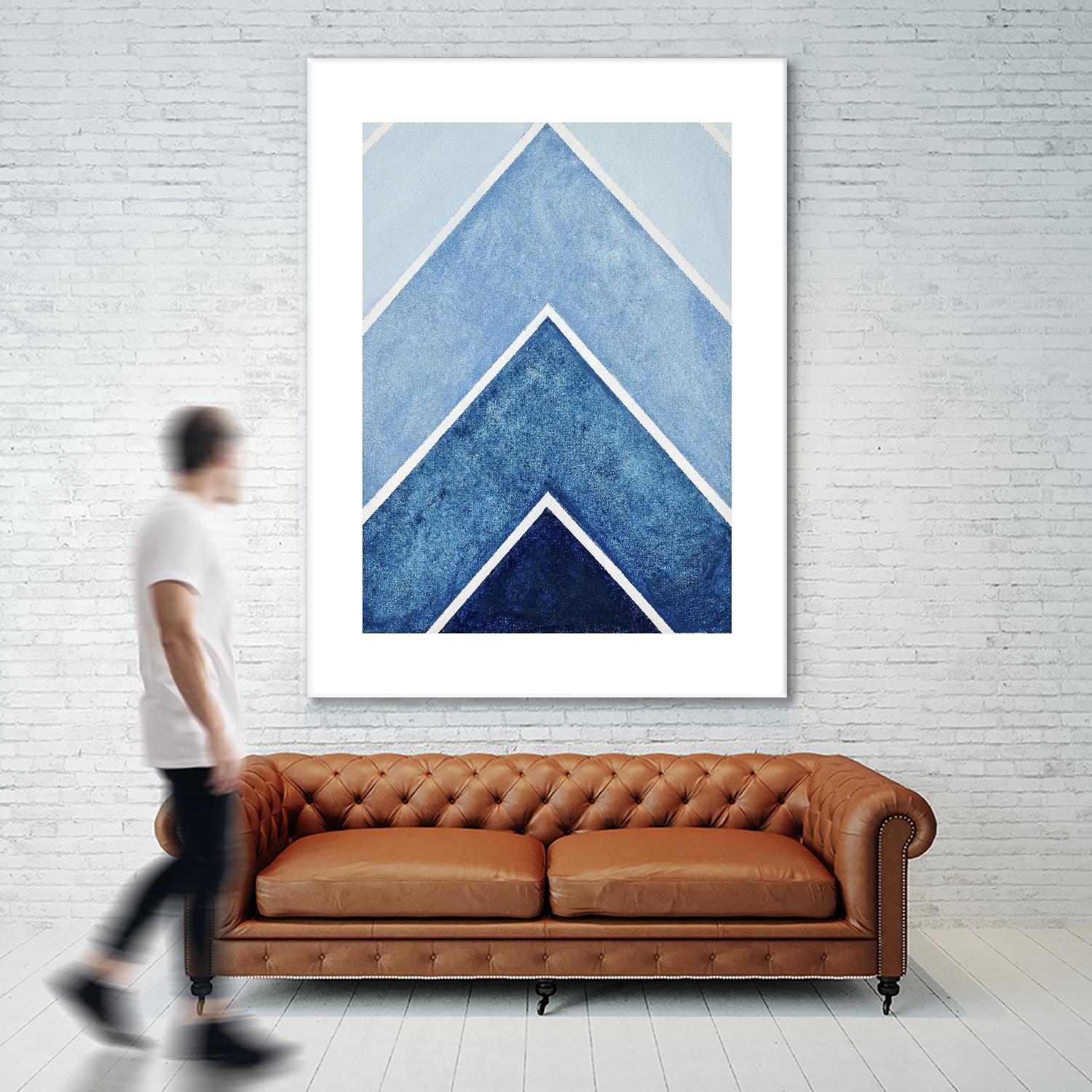 BLUE ALTITUDE by Marvin on GIANT ART - blue abstract