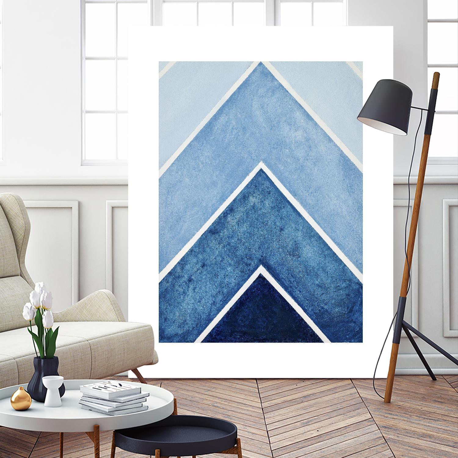 BLUE ALTITUDE by Marvin on GIANT ART - blue abstract