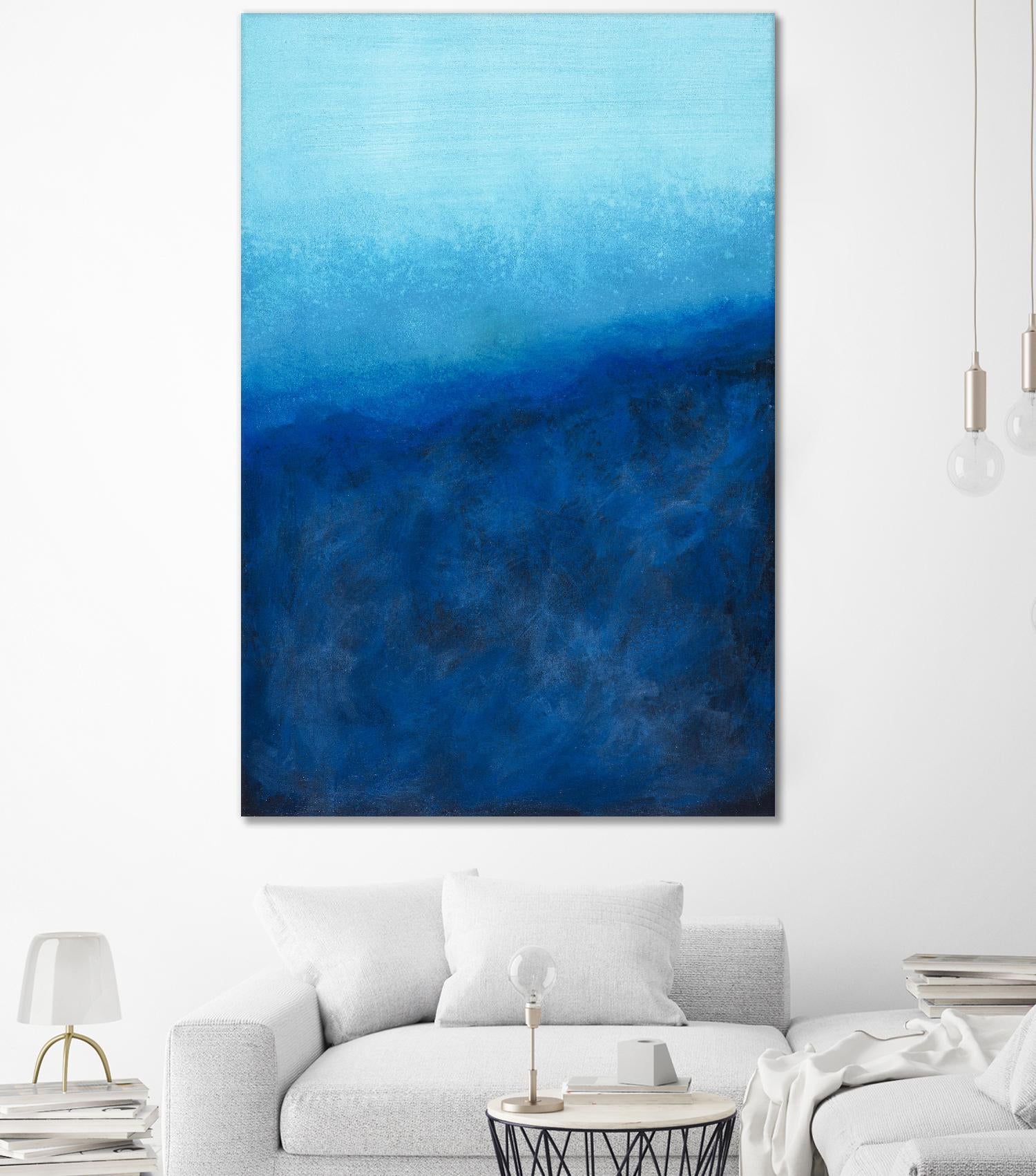 BEYOND THE SEA by Marvin on GIANT ART - blue abstract