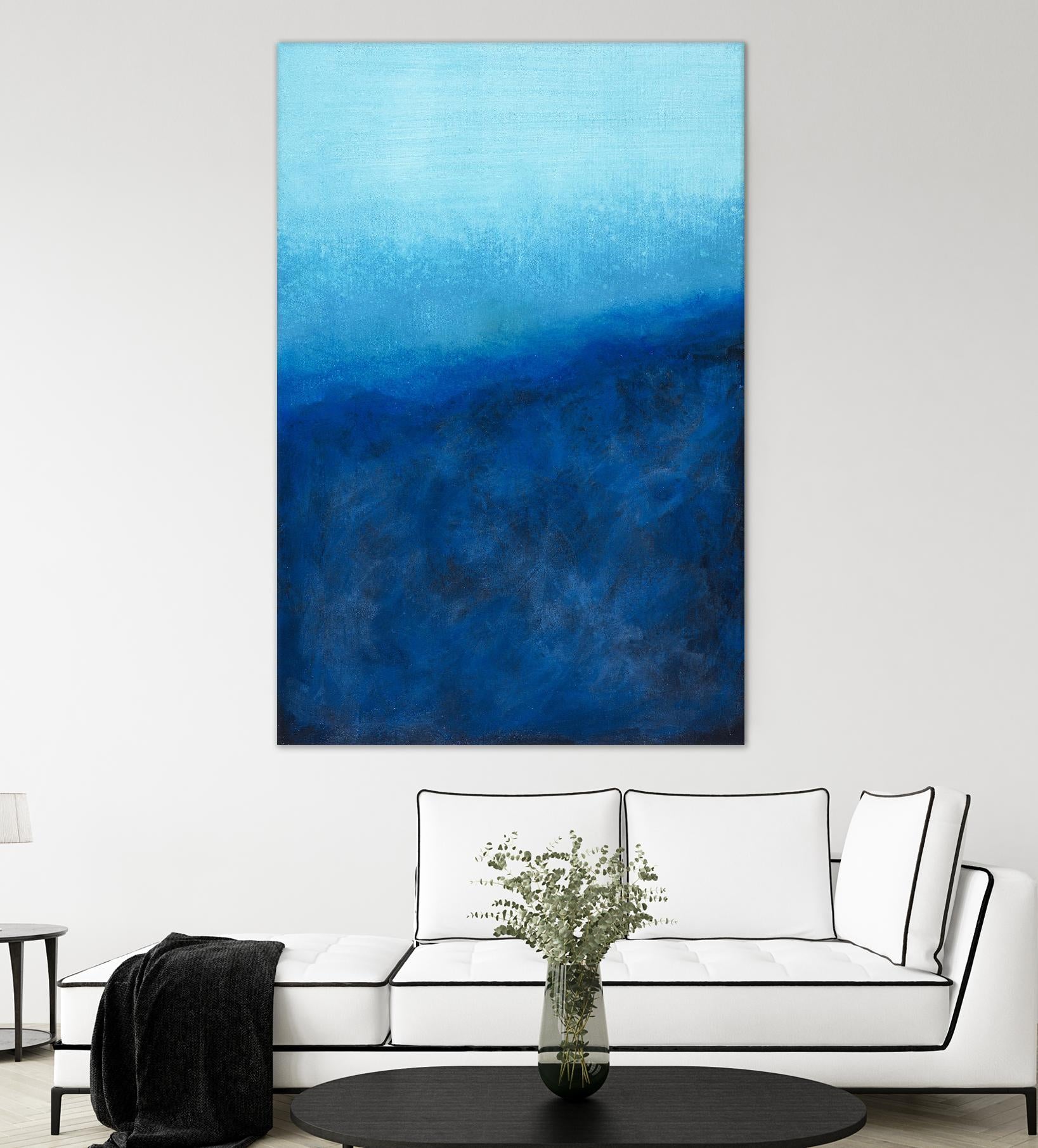 BEYOND THE SEA by Marvin on GIANT ART - blue abstract