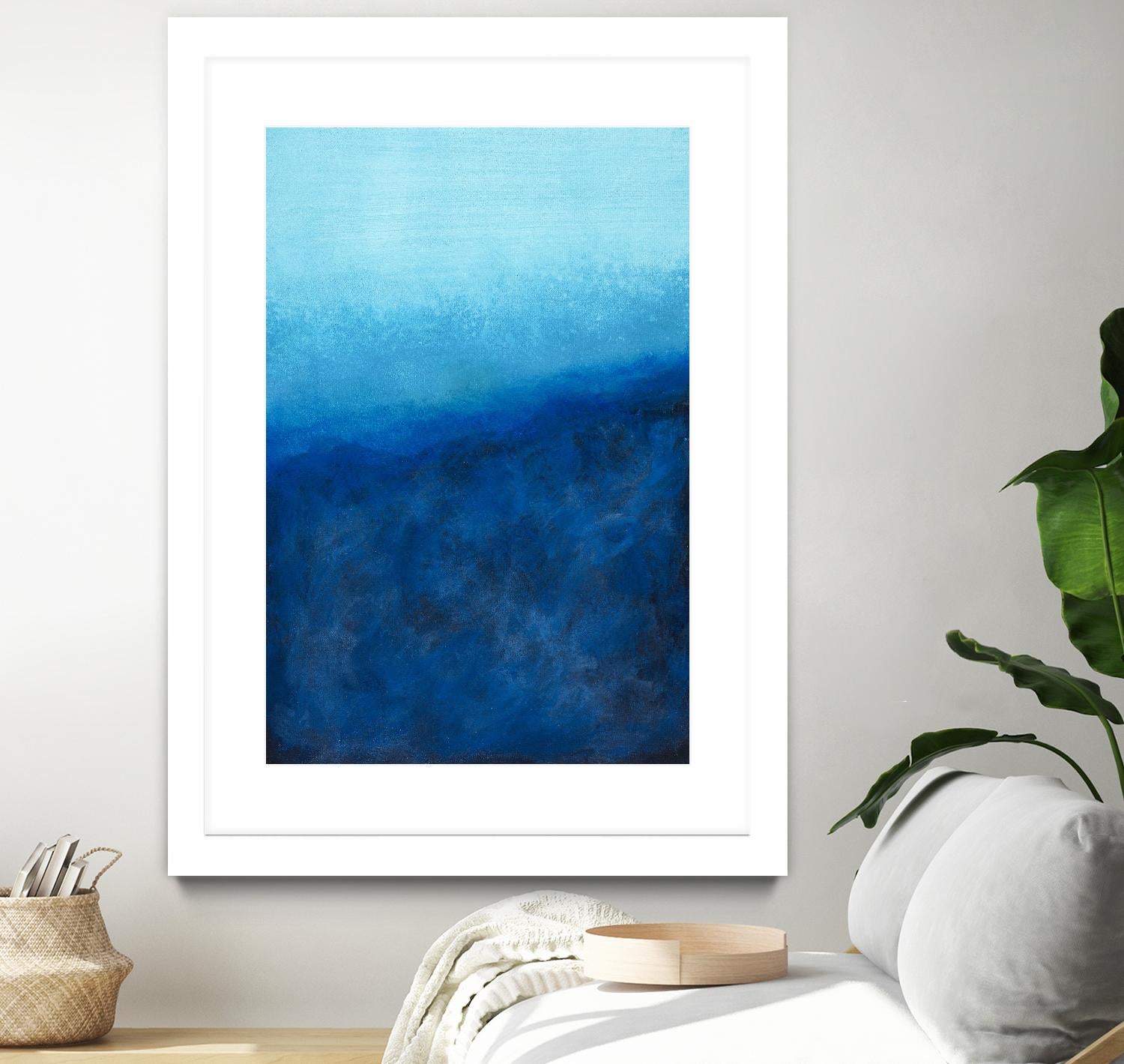 BEYOND THE SEA by Marvin on GIANT ART - blue abstract