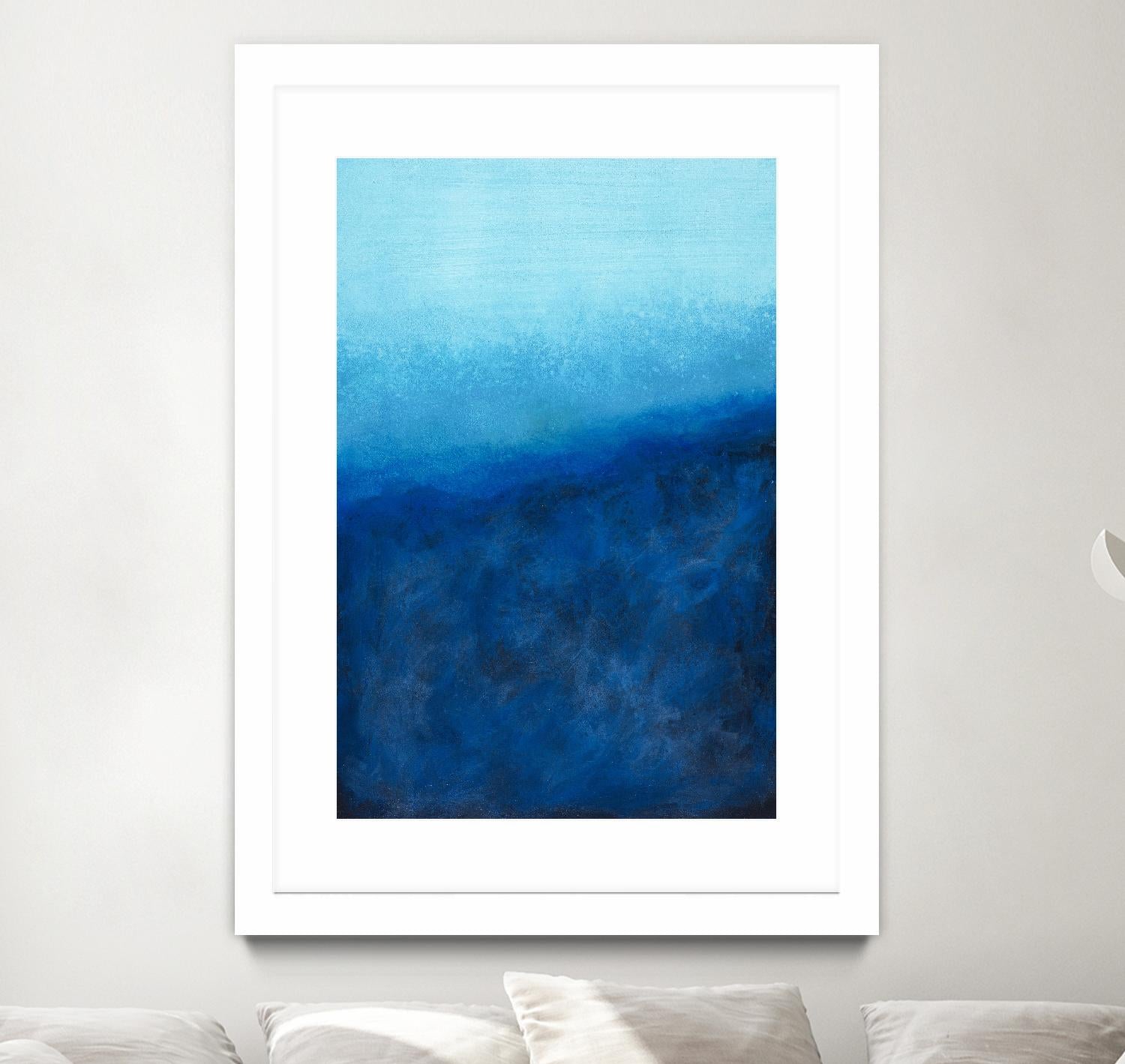 BEYOND THE SEA by Marvin on GIANT ART - blue abstract
