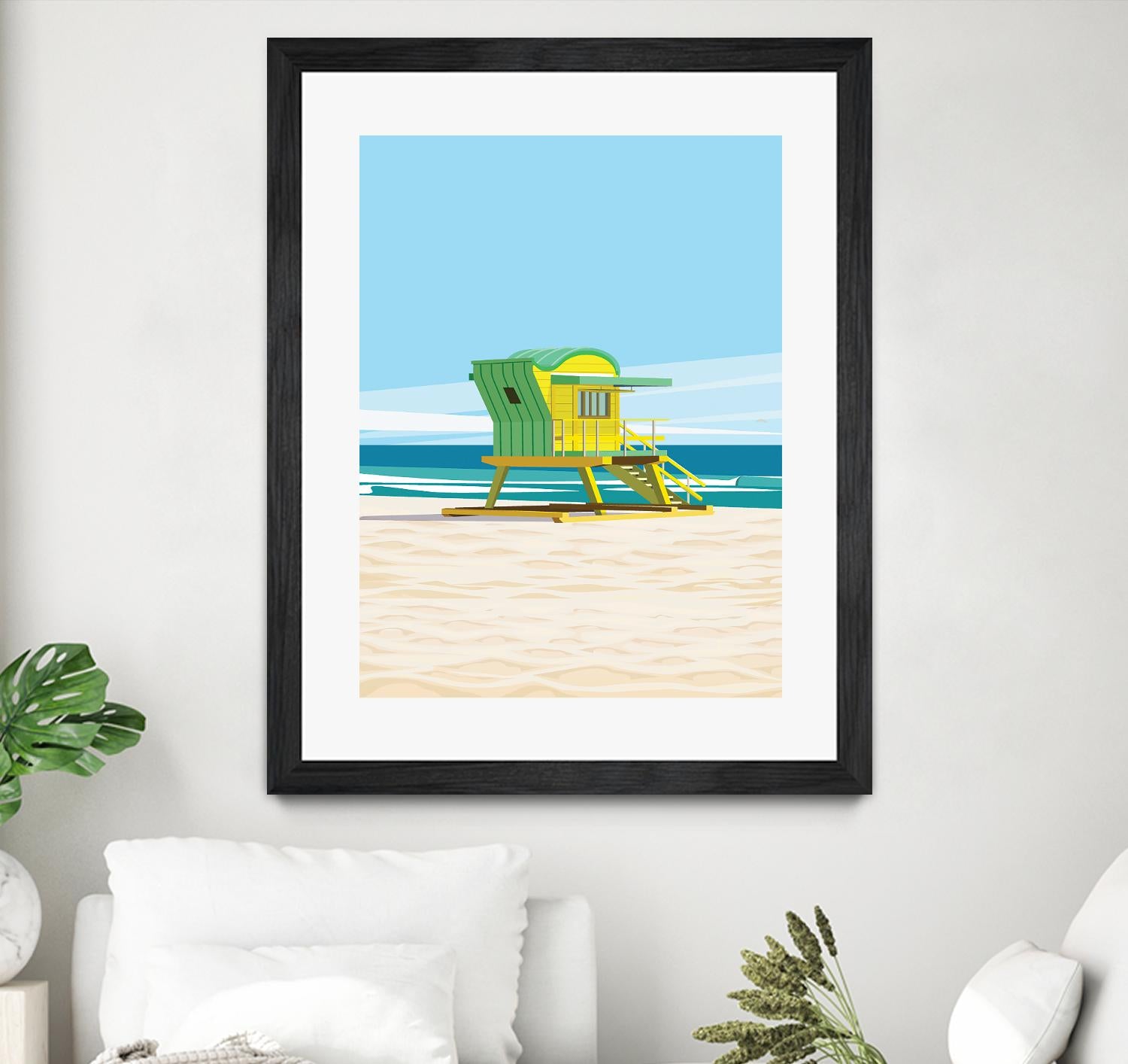 Sunshine Villa by ARTIC FRAME STUDIO on GIANT ART - beige costal