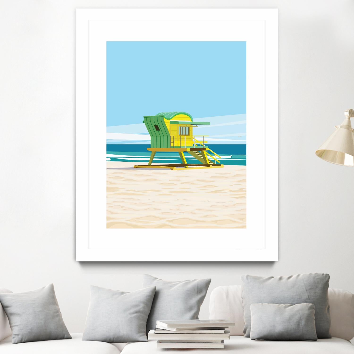 Sunshine Villa by ARTIC FRAME STUDIO on GIANT ART - beige costal