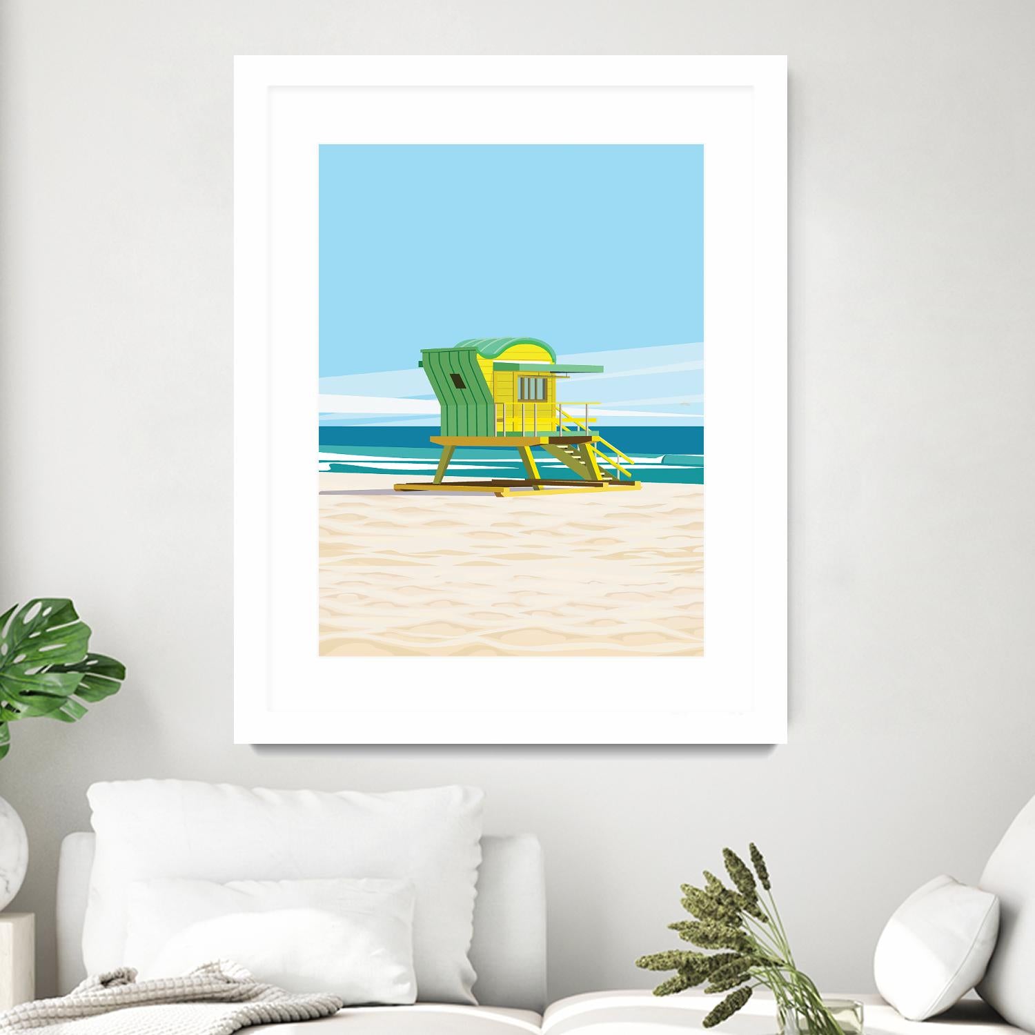 Sunshine Villa by ARTIC FRAME STUDIO on GIANT ART - beige costal