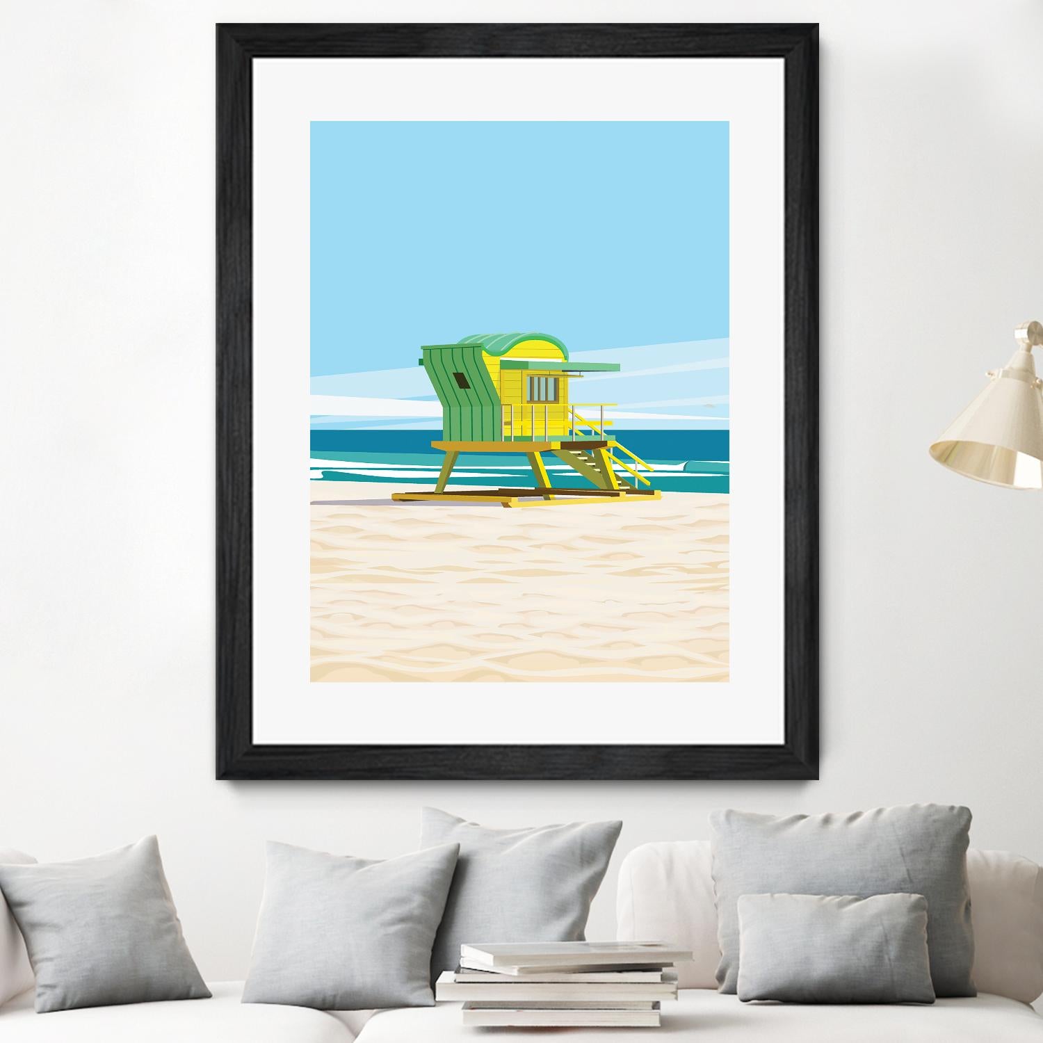 Sunshine Villa by ARTIC FRAME STUDIO on GIANT ART - beige costal