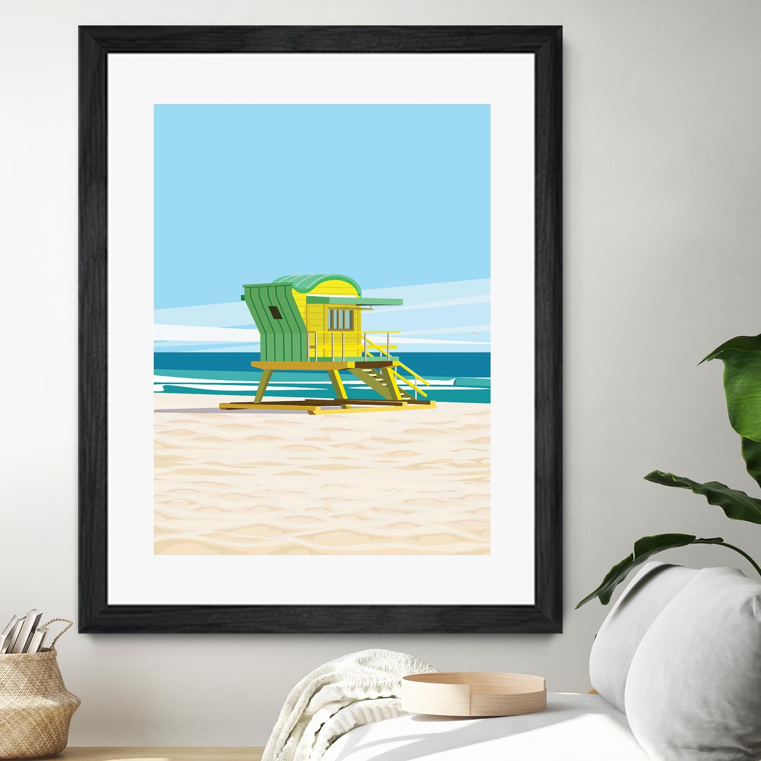 Sunshine Villa by ARTIC FRAME STUDIO on GIANT ART - beige costal