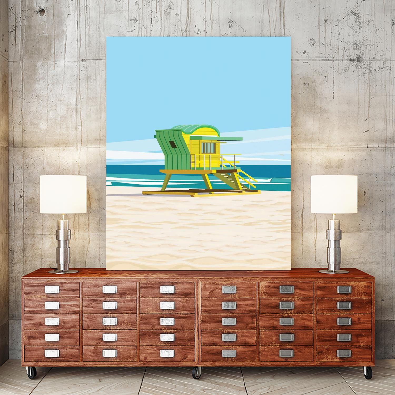 Sunshine Villa by ARTIC FRAME STUDIO on GIANT ART - beige costal