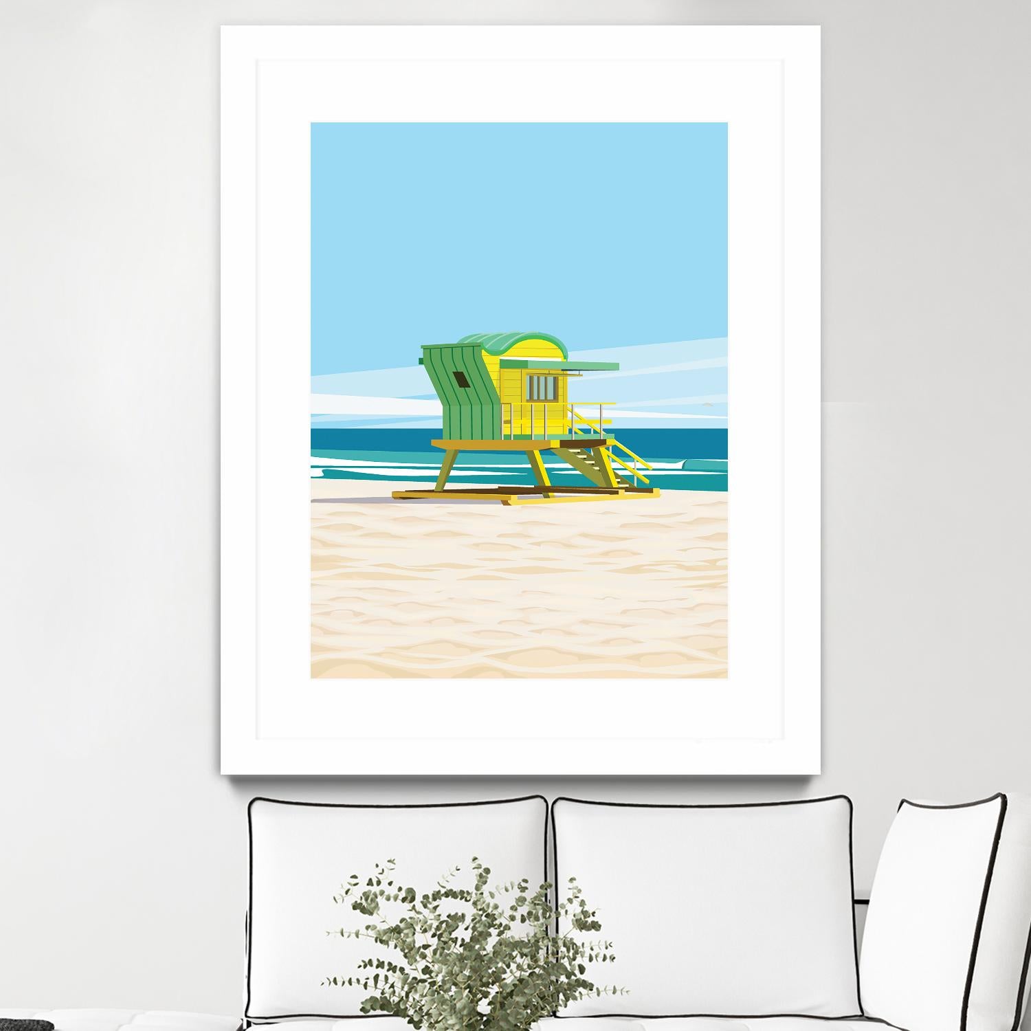 Sunshine Villa by ARTIC FRAME STUDIO on GIANT ART - beige costal